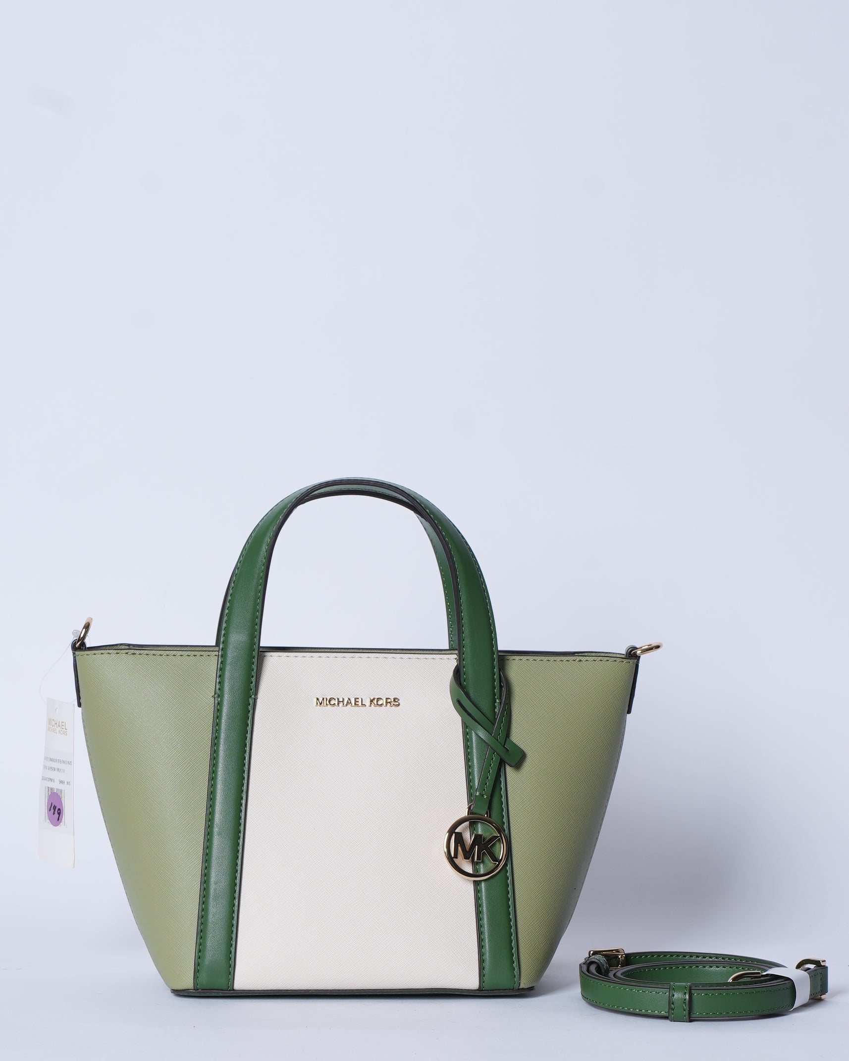 Michael kors green purse hotsell