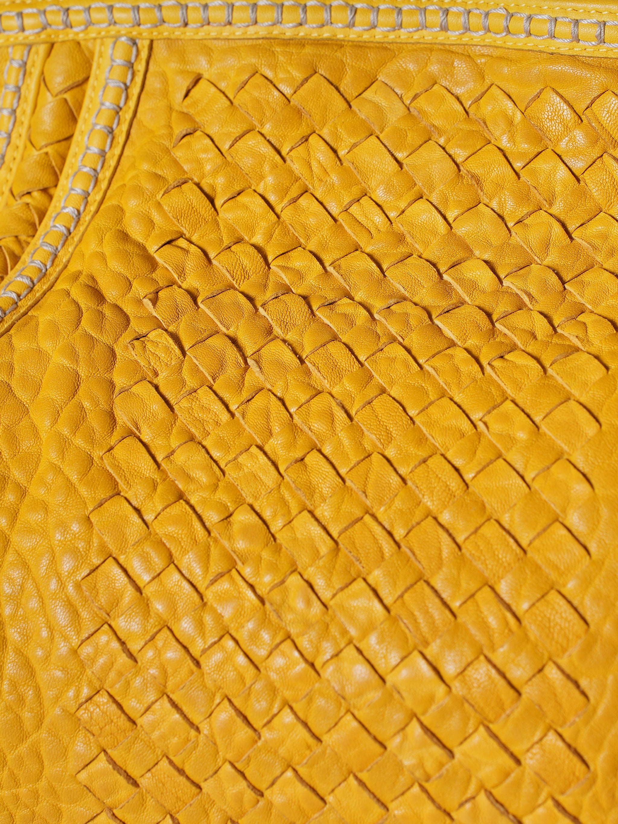 Bottega Veneta Intrecciato Yellow Bag