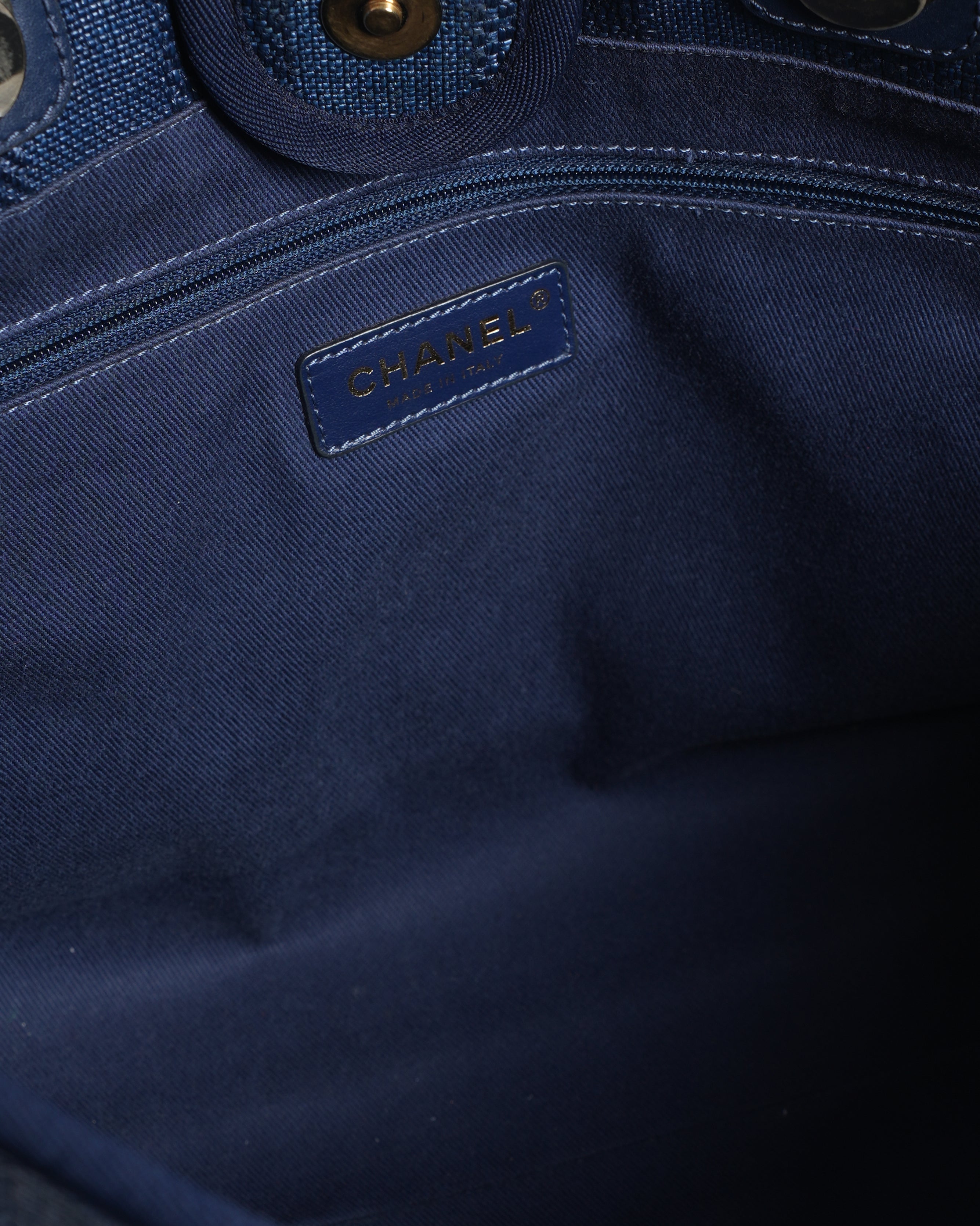 Chanel Blue Deaville Tote Bag