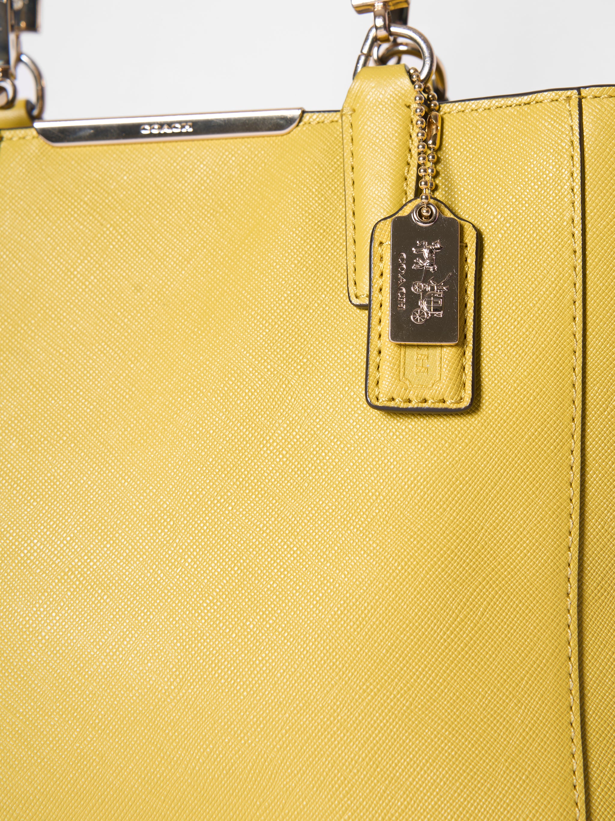 Coach Madison Saffiano Leather Mini Tote Bag