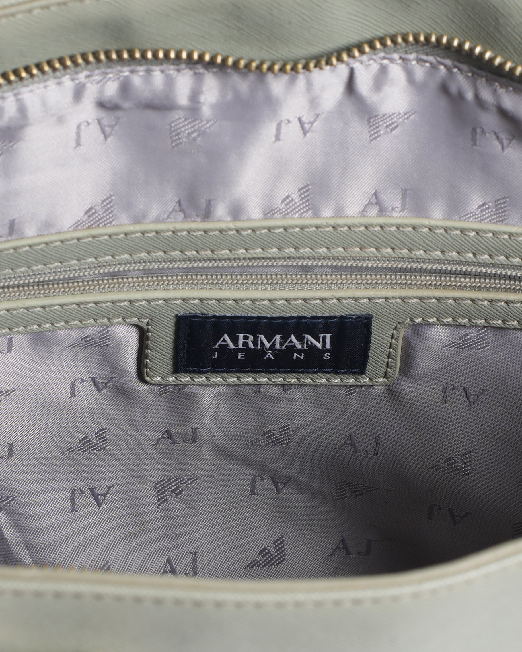 Armani Jeans Tote Bag In Military Green