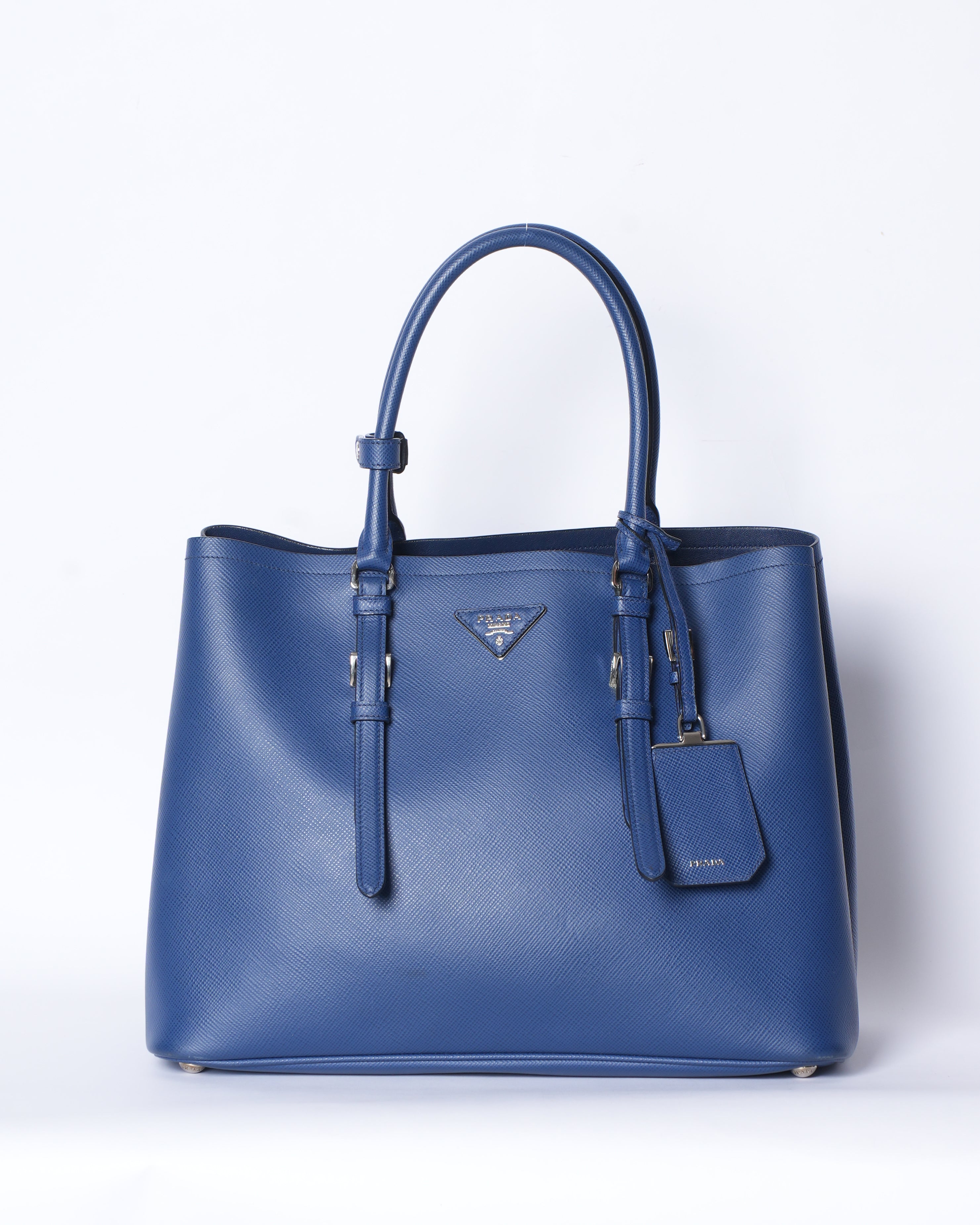 Prada Blue Saffino Lux Bag