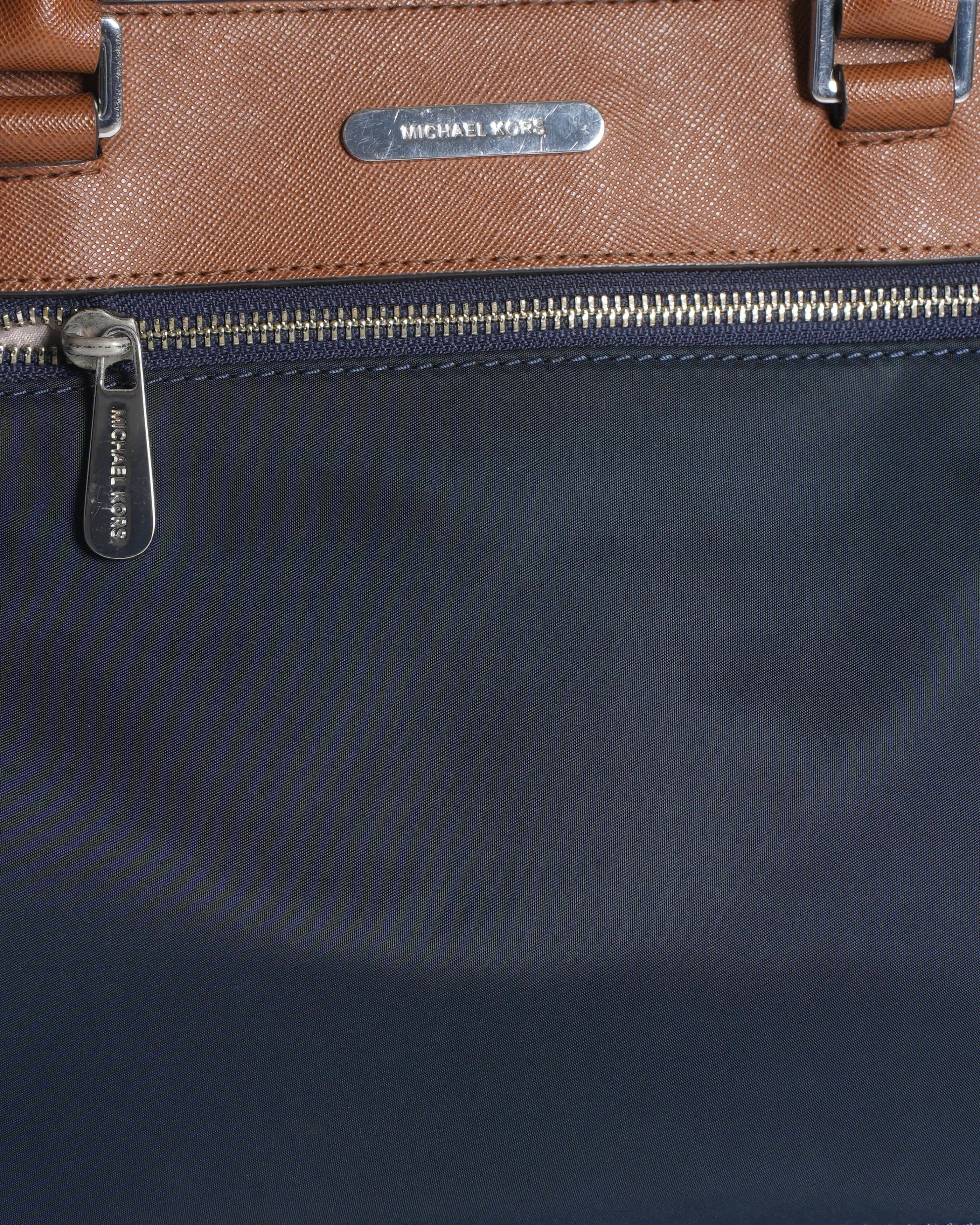 Michael kors colgate navy blue nylon large bag purse