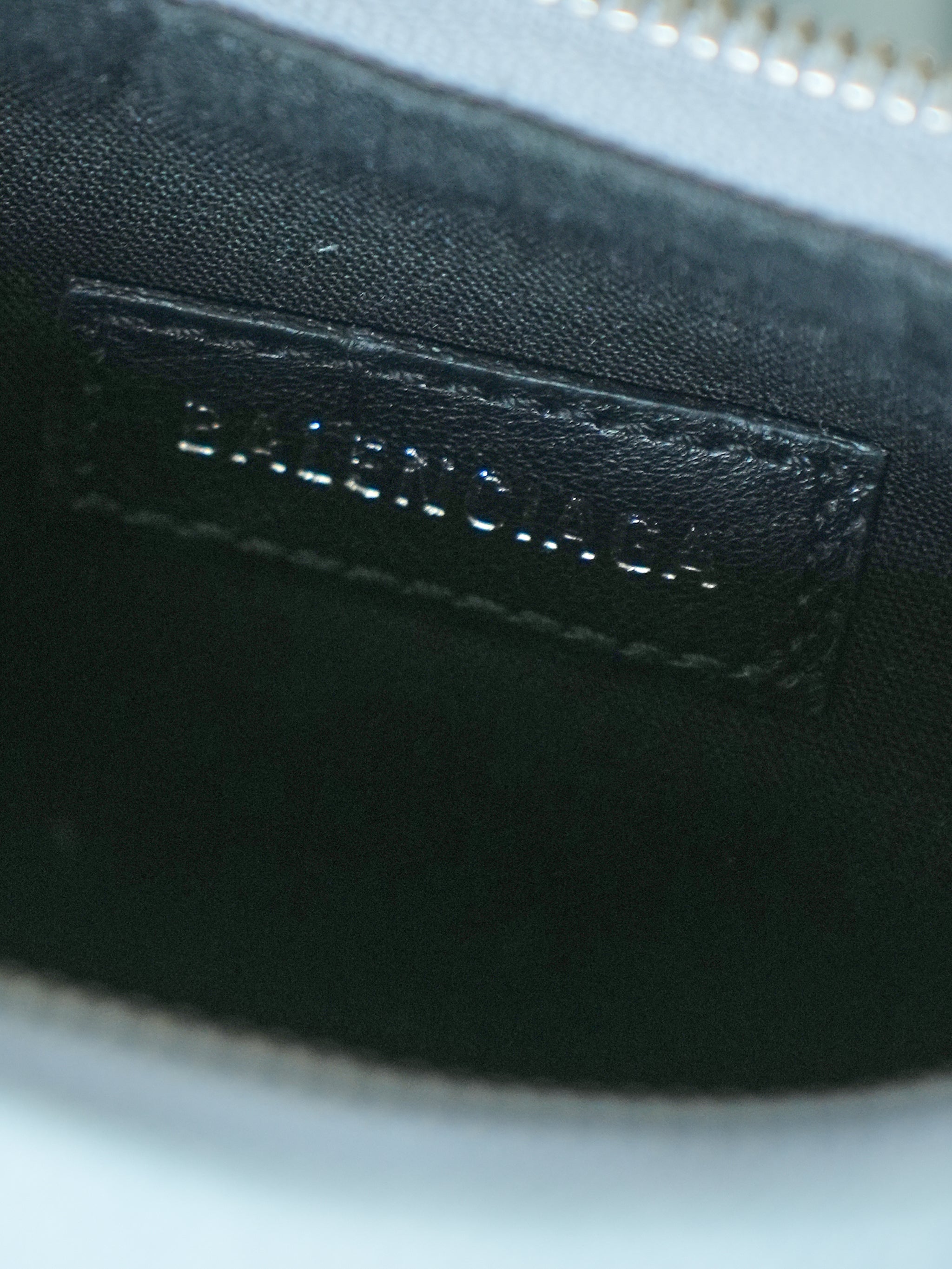 Balenciaga Women's Le Cagole Small Shoulder Bag Denim With Rhinestones in Blue