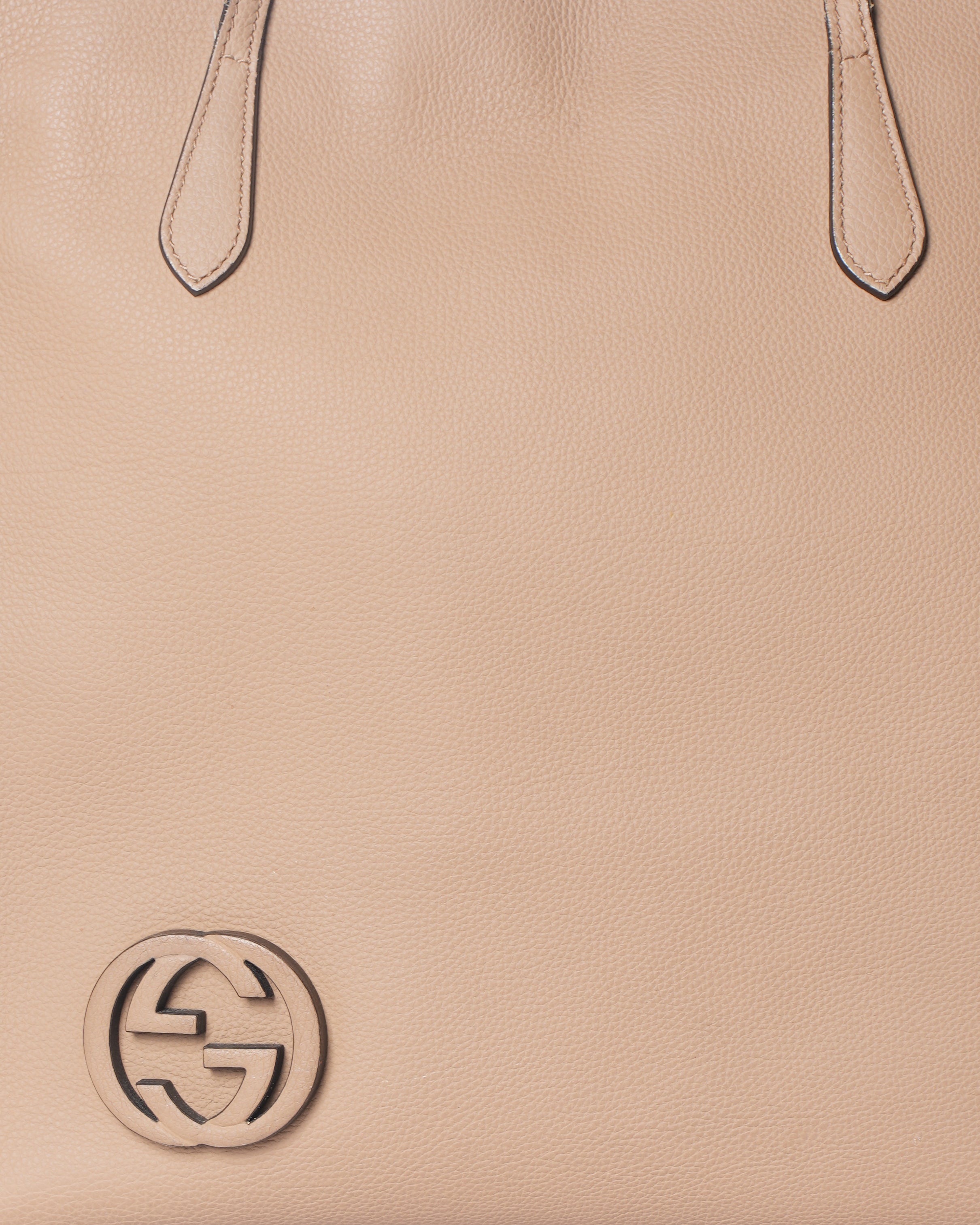 Gucci Beige Leather GG Tote