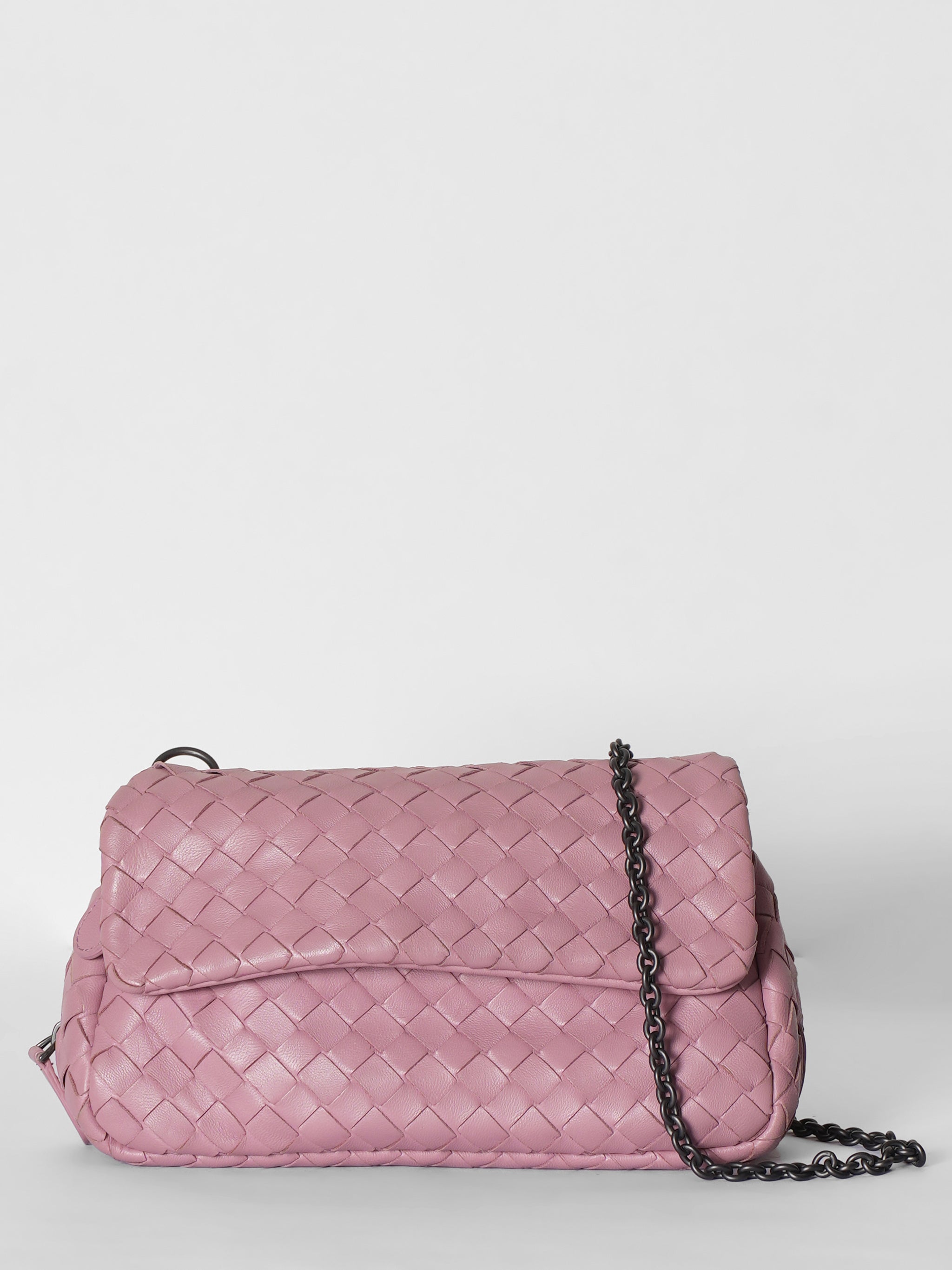 Bottega Veneta Light Pink Olimpia Shoulder Bag