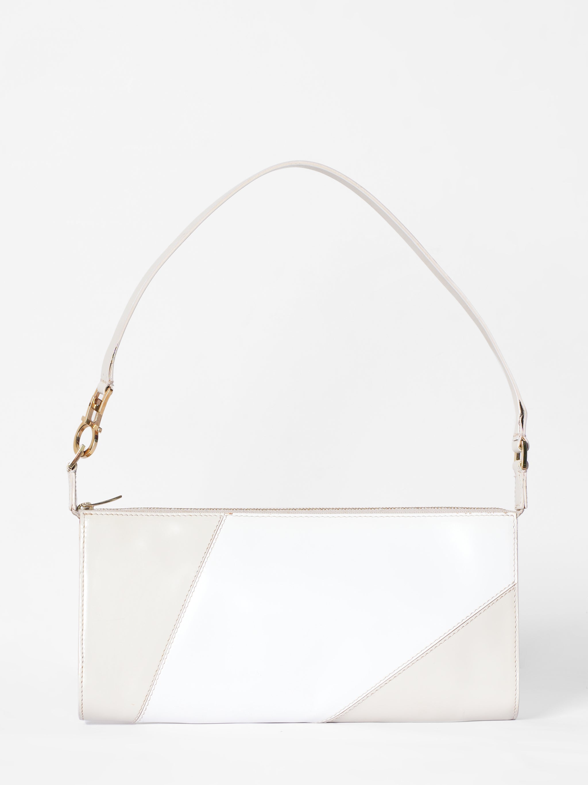 Salvatore ferragamo beige on sale bag