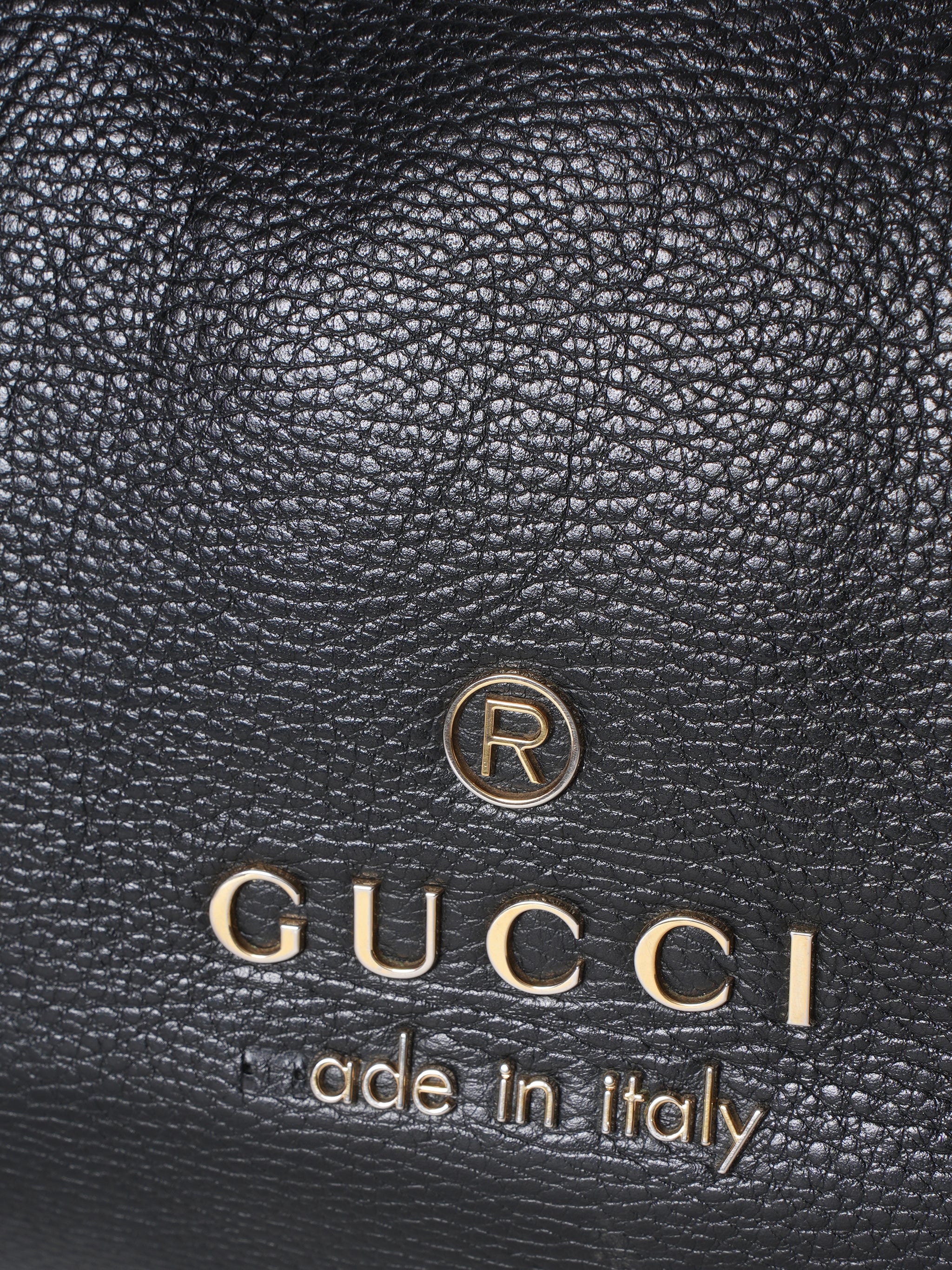 Gucci Black Leather Gifford Tote Bag