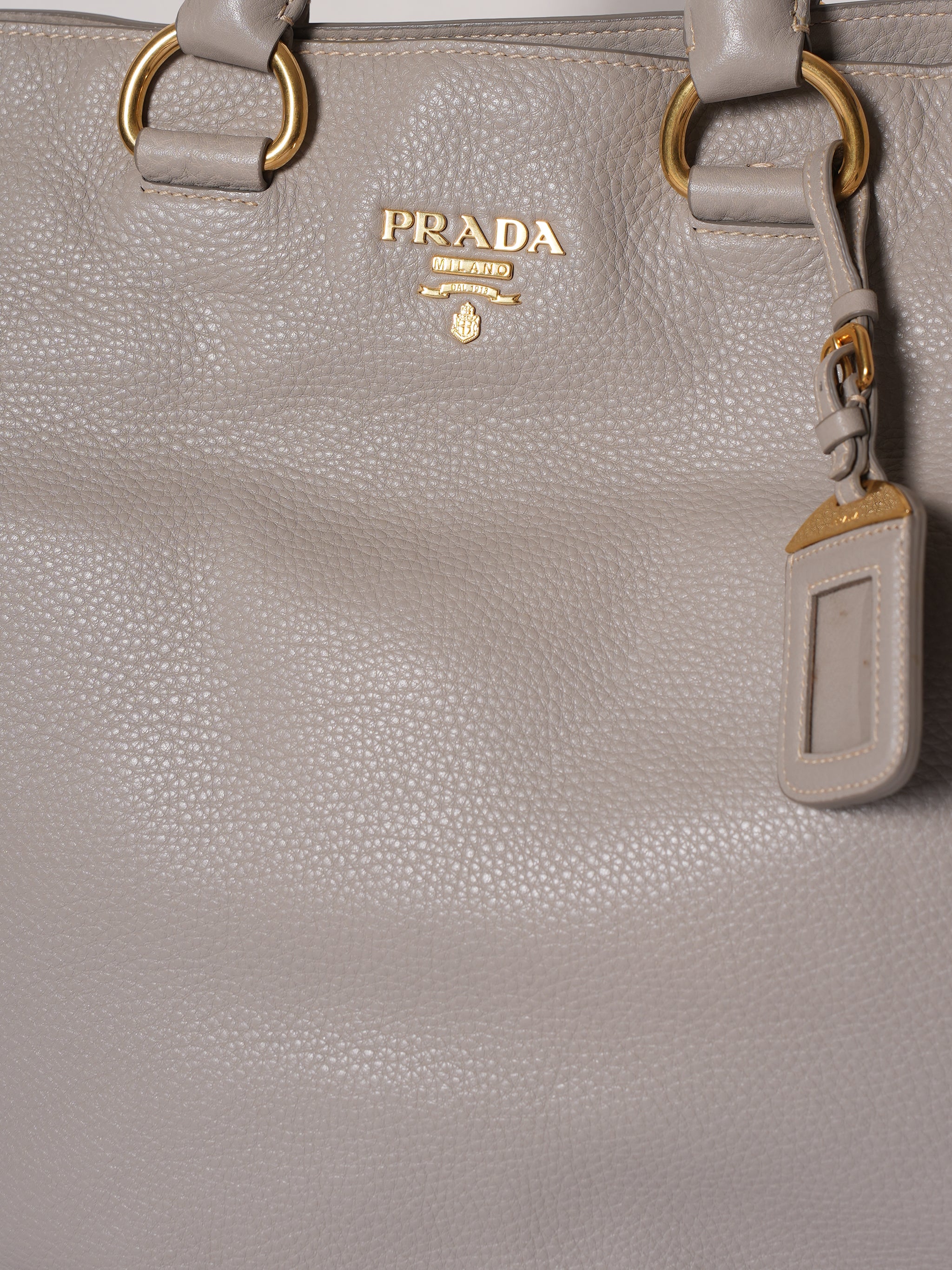 Prada Grey Tote Bag