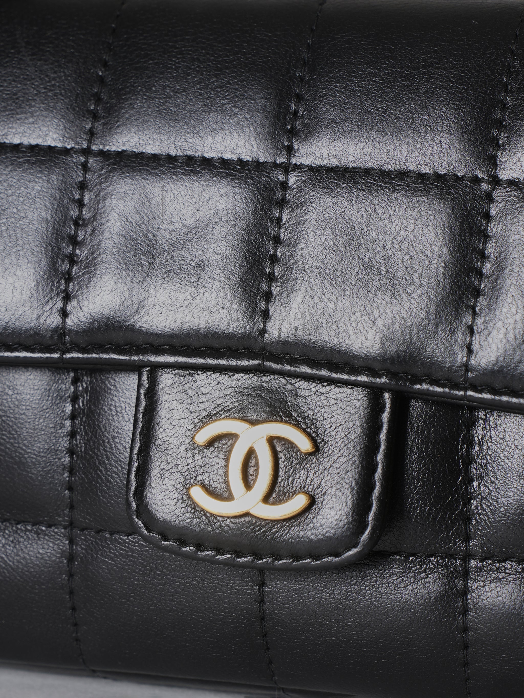 Chanel Camellia Lambskin Coco Bar Flap Bag