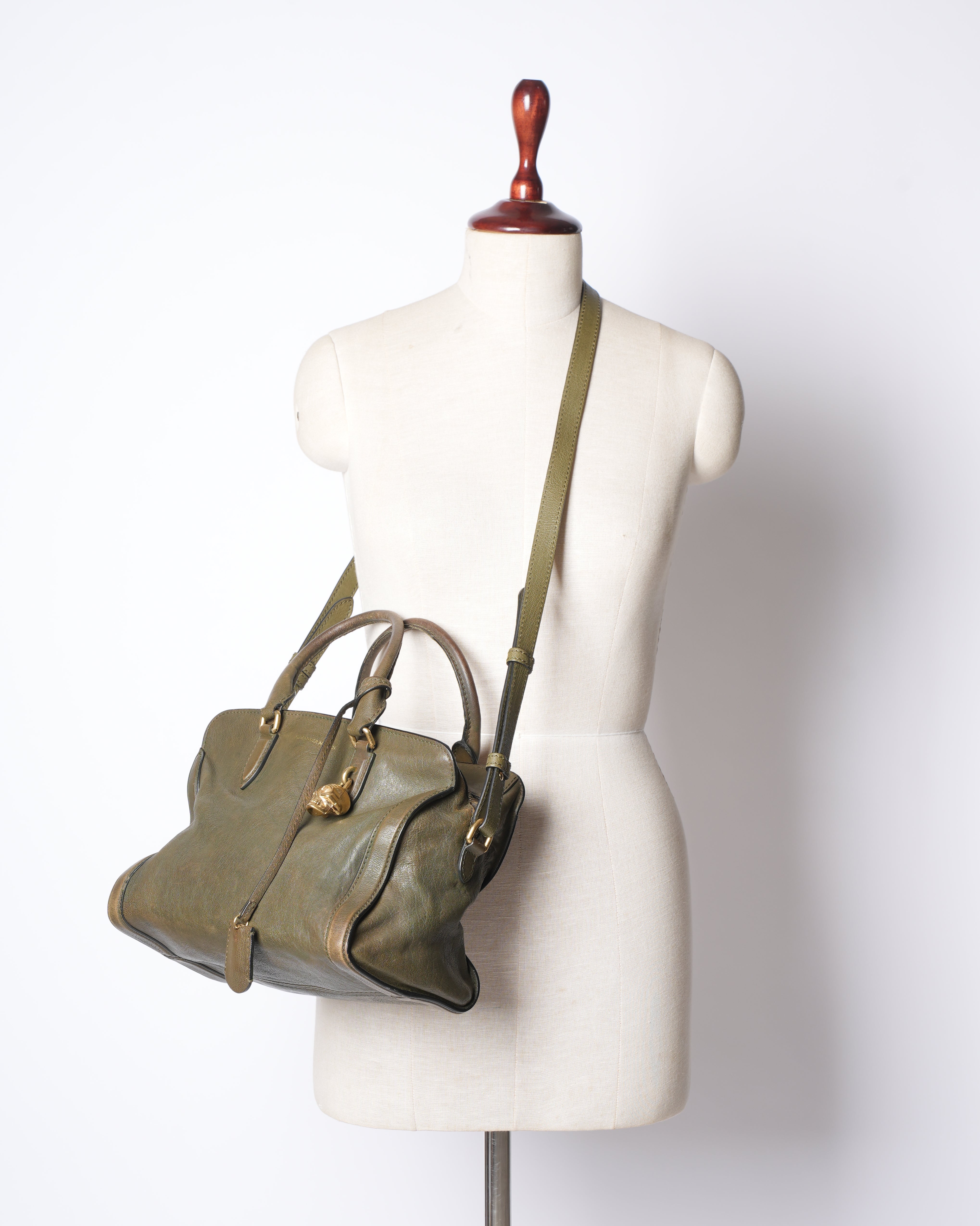 Alexander McQueen Skull Leather Handbag