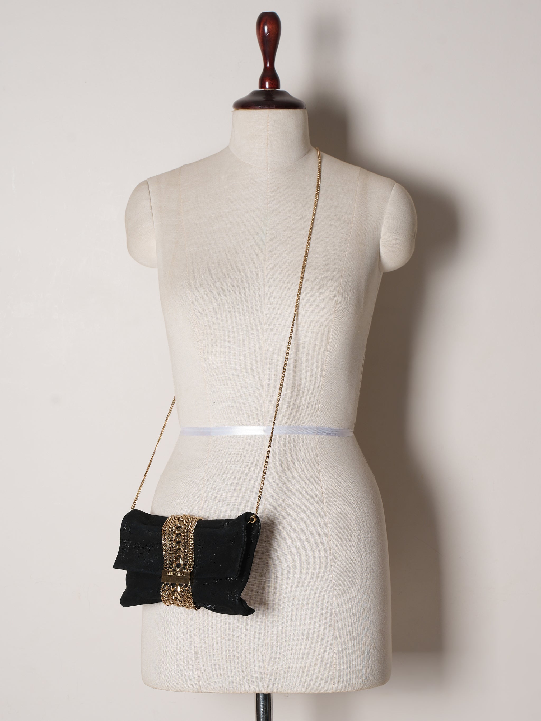 Jimmy Choo Black Shimmer Clutch