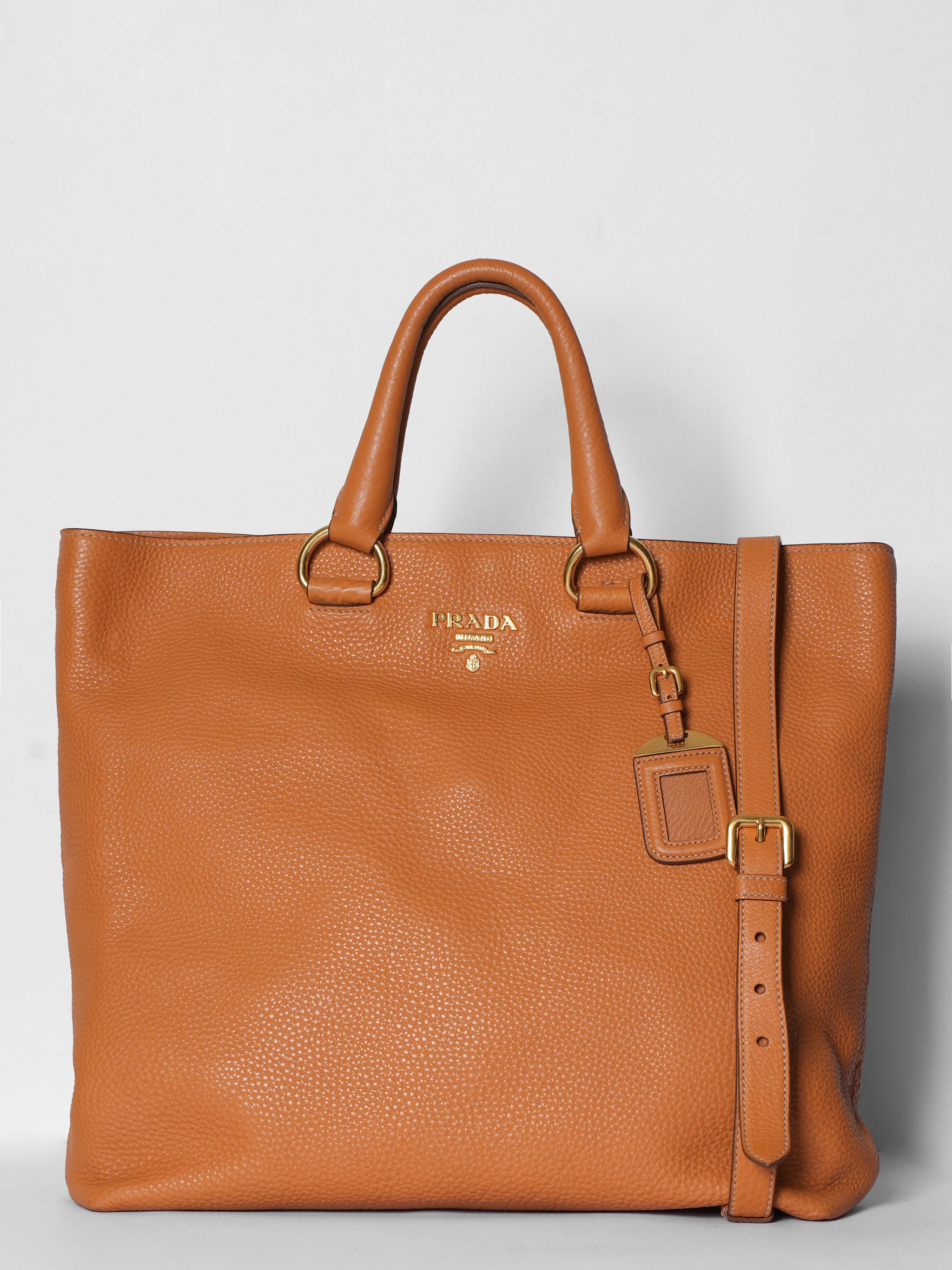 Prada Mustard Tote Bag