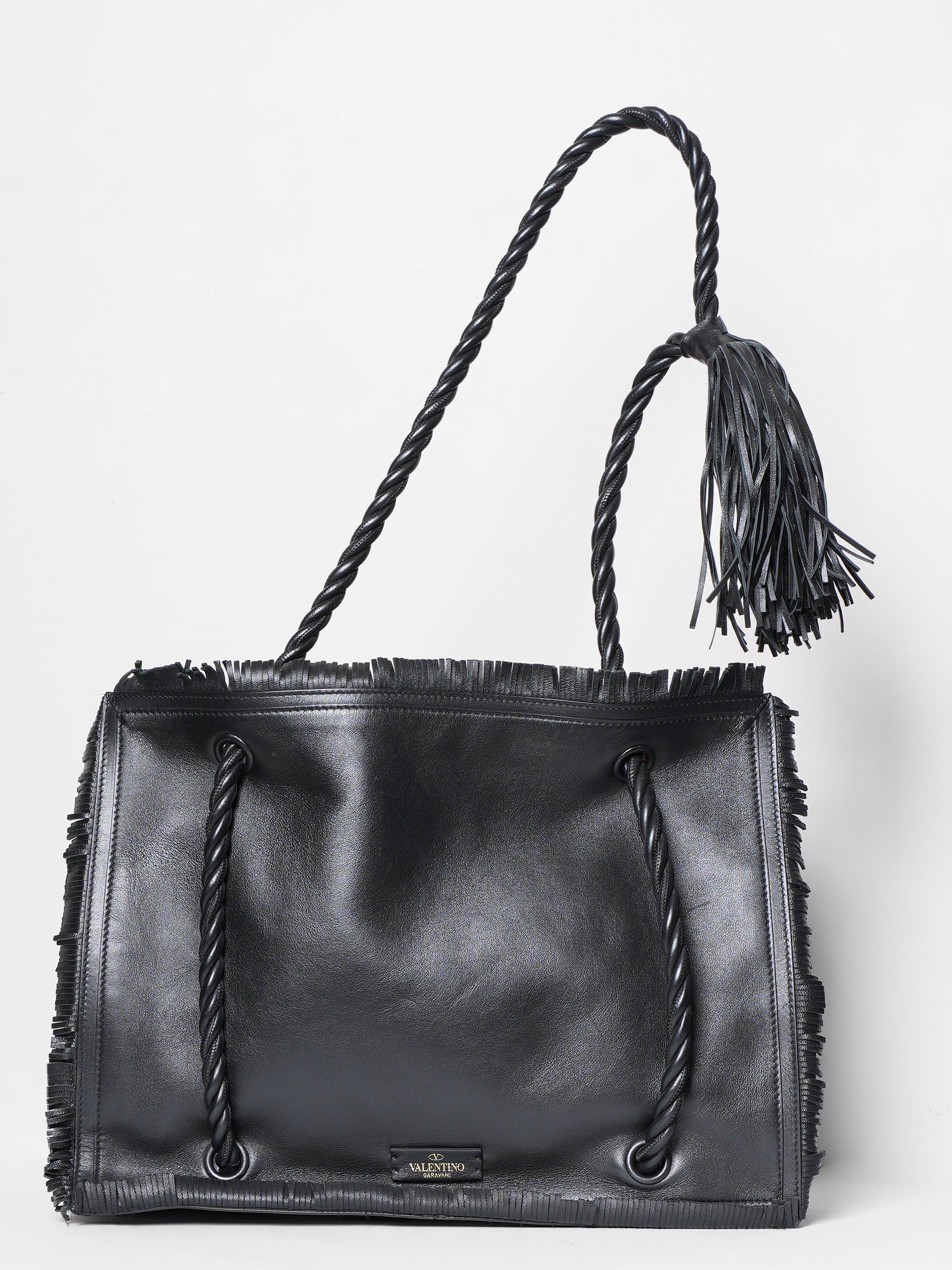 Valentino Rope Fringe Shopper Bag