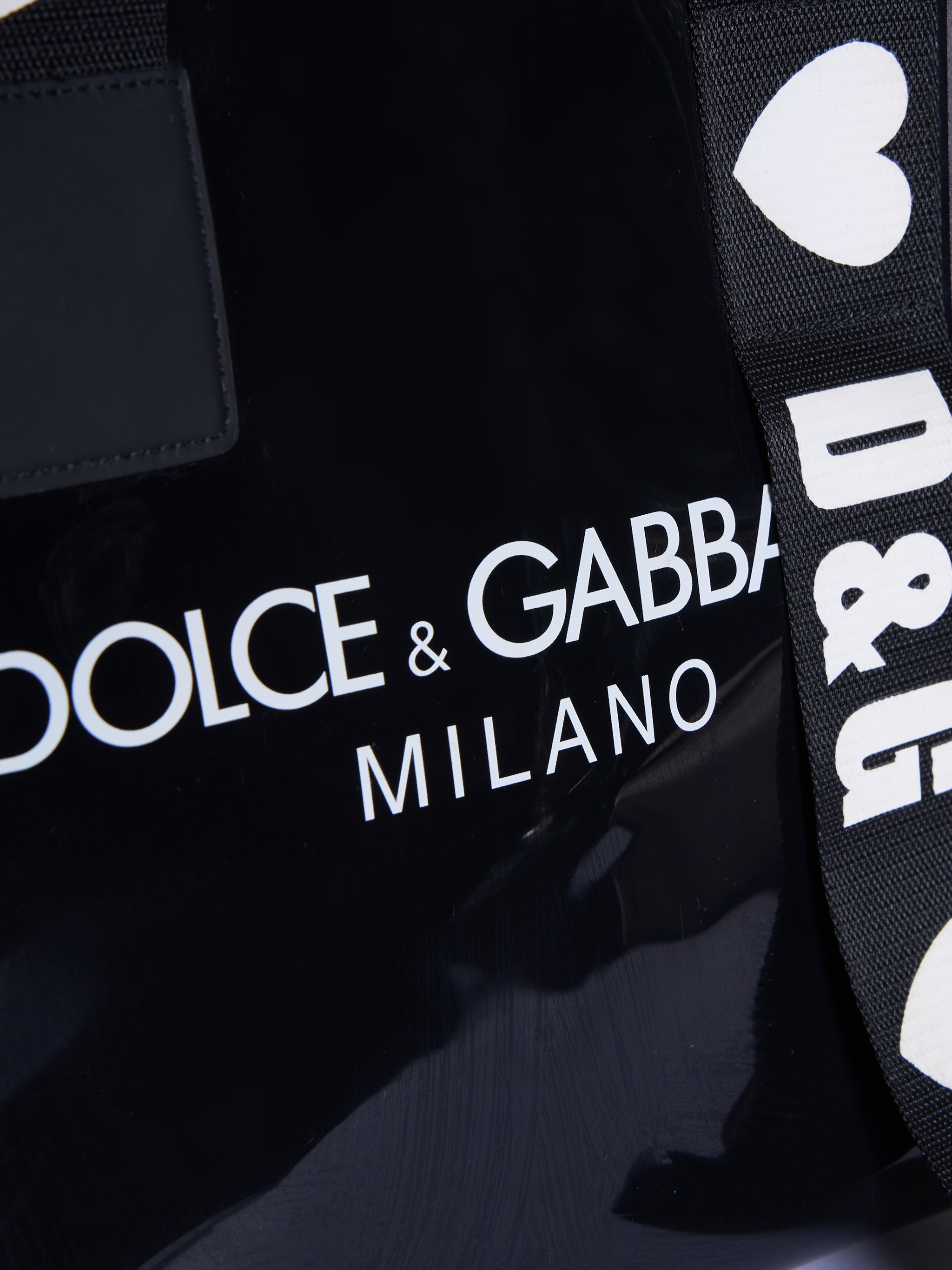 Dolce & Gabbana PVC Strap Shoppers Tote Bag