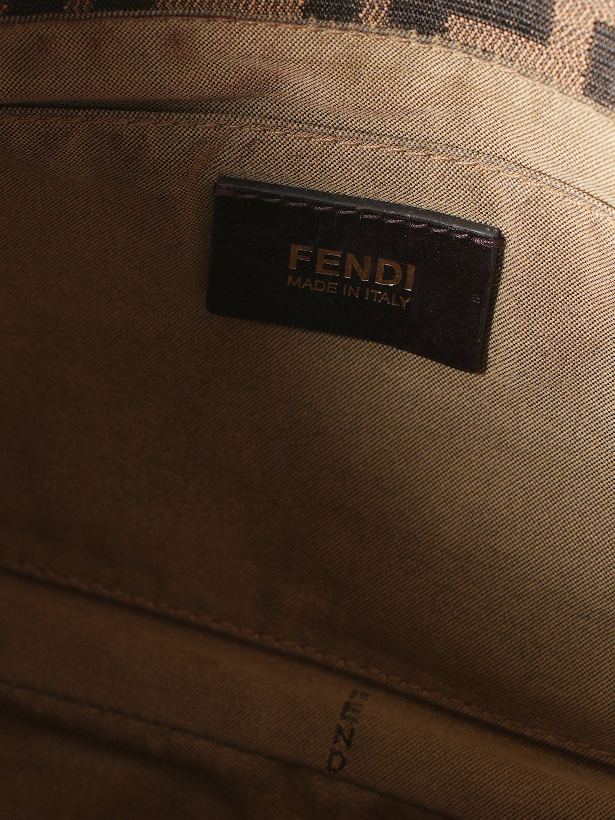 Fendi Tobacco Zucca Canvas Chef Shopper Bag