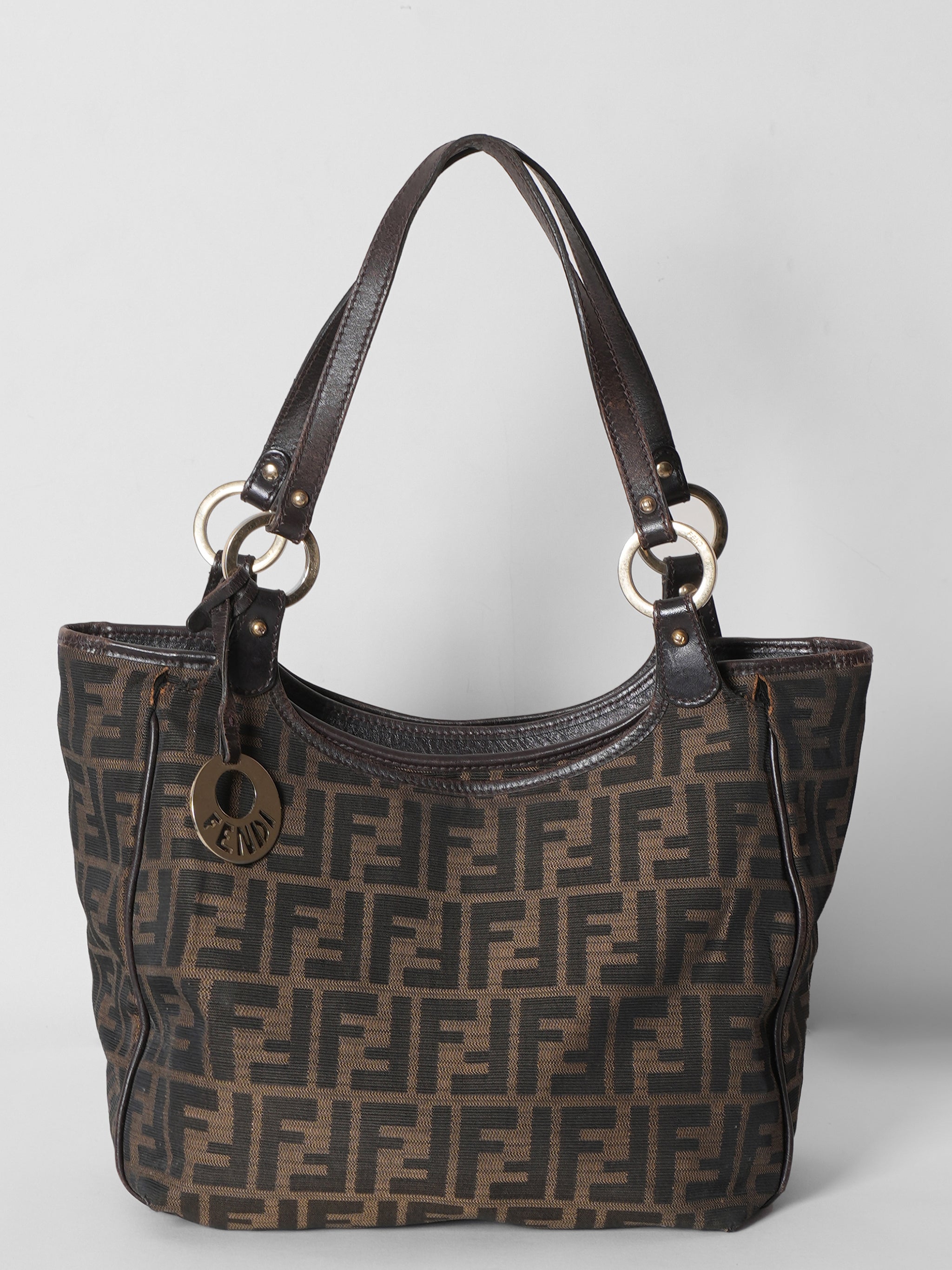 Fendi Tobacco Zucca Canvas Chef Shopper Bag