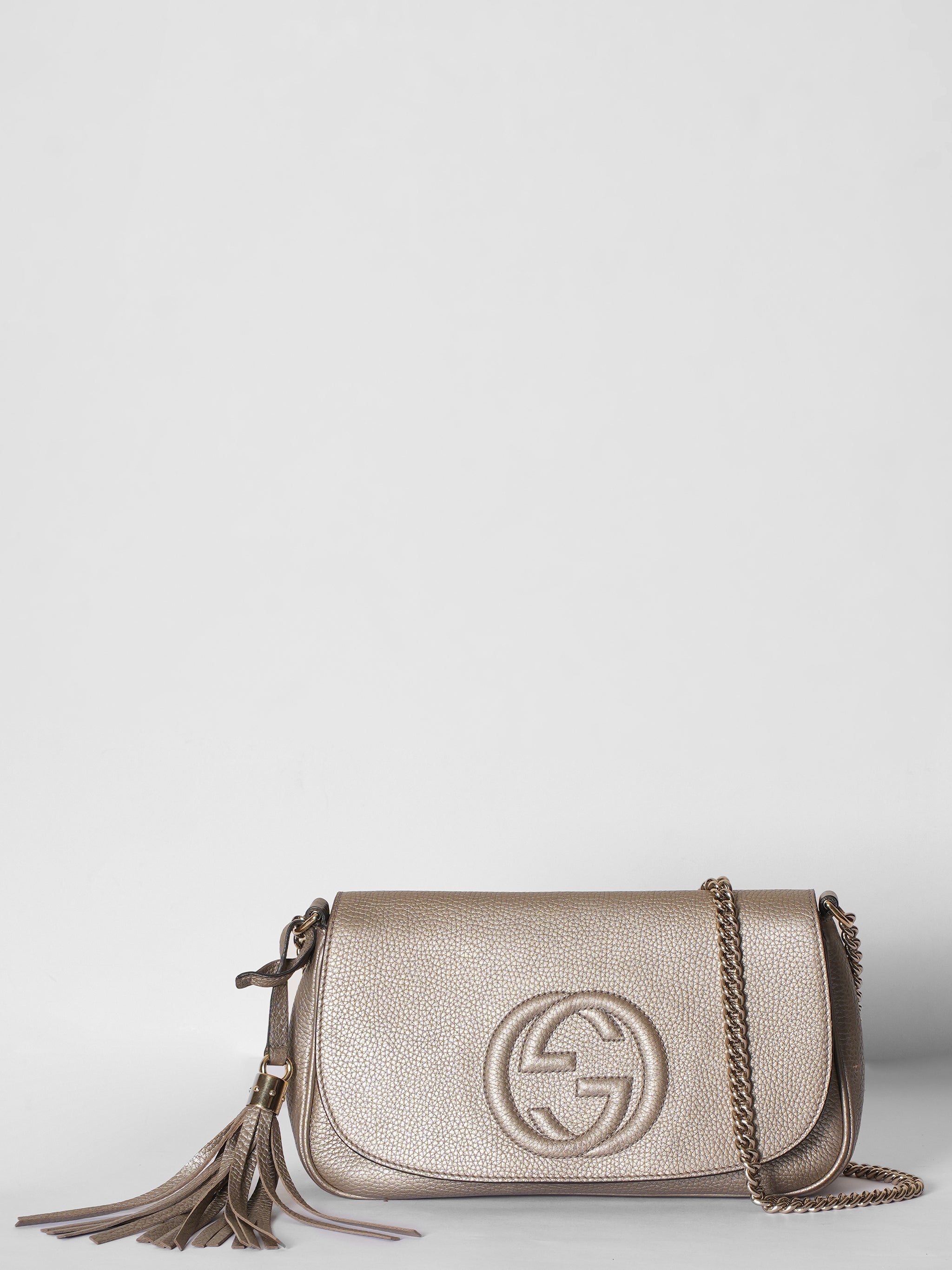 Gucci Soho Crossbody Bronze Bag