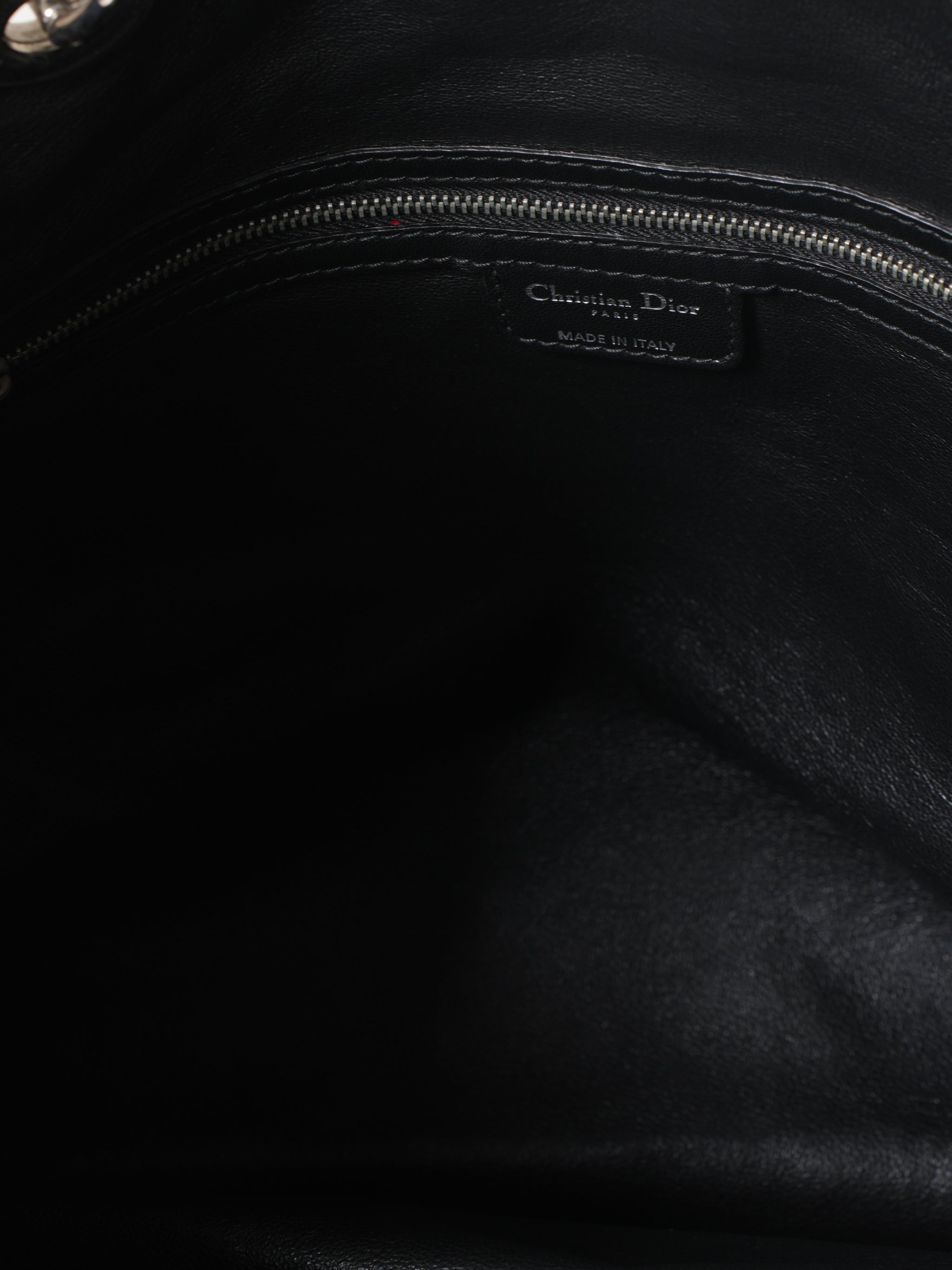 New Christian Dior Large Woven Calfskin Bag