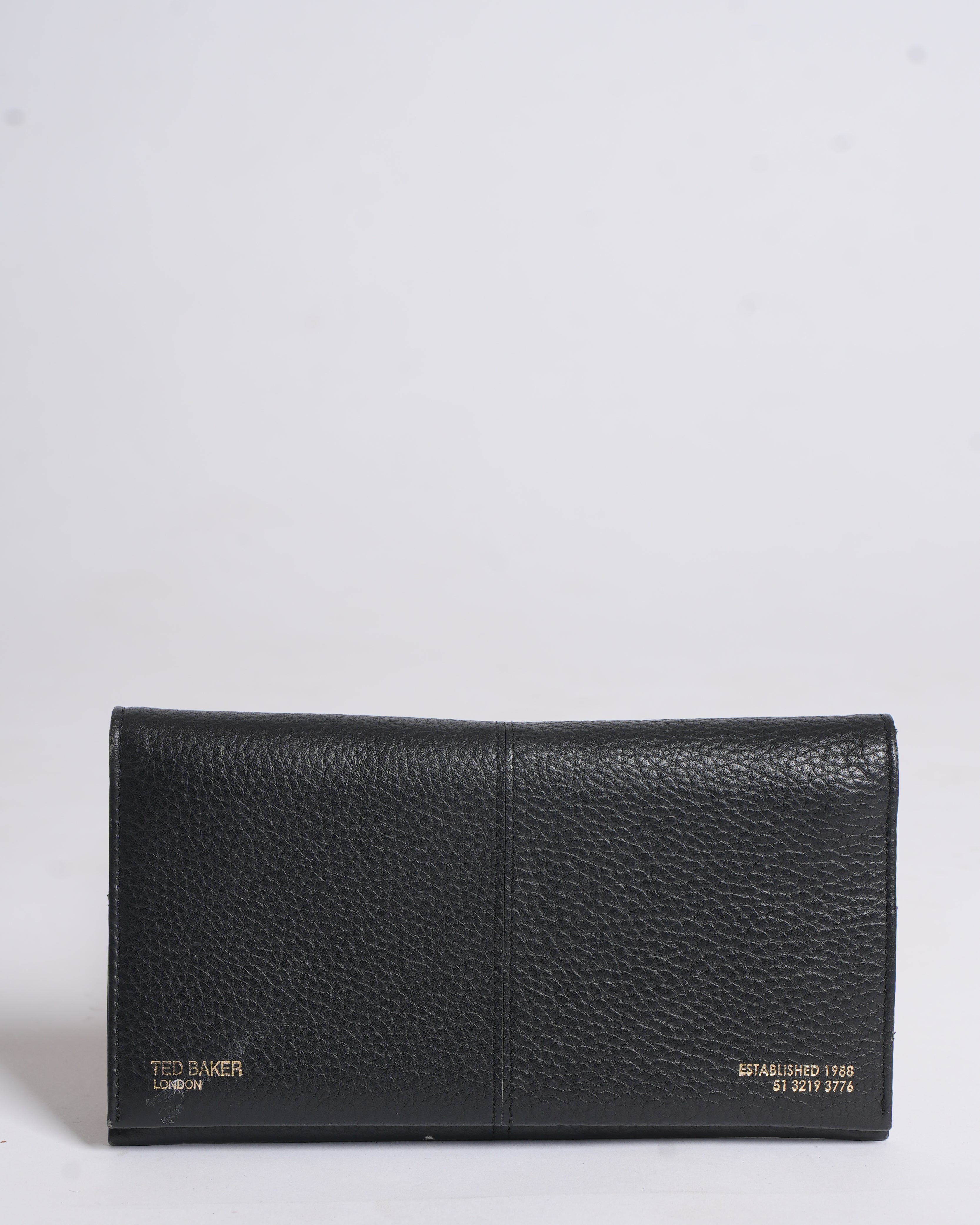 Ted Baker Black Bifold Wallet in Black