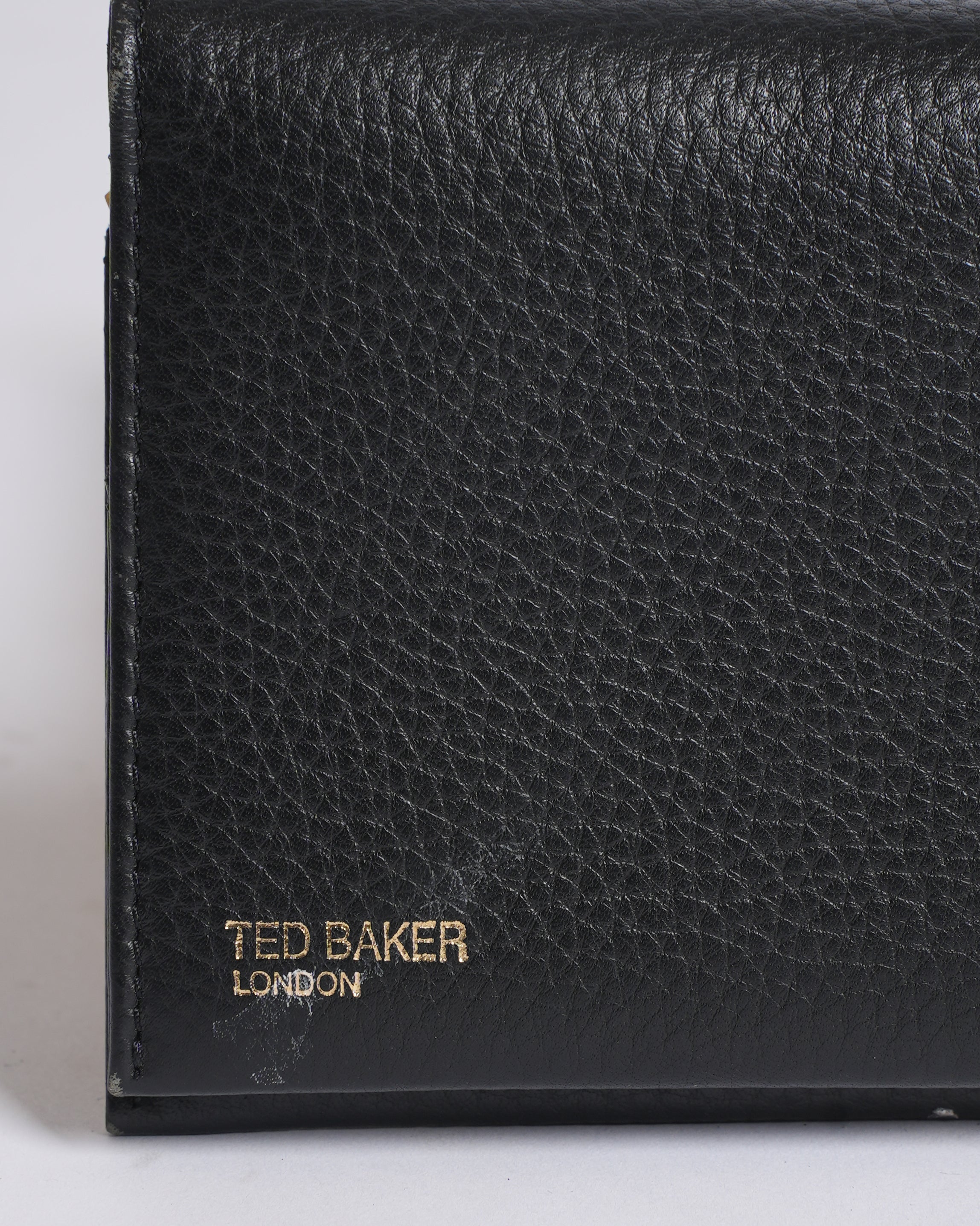 Ted Baker Black Bifold Wallet in Black