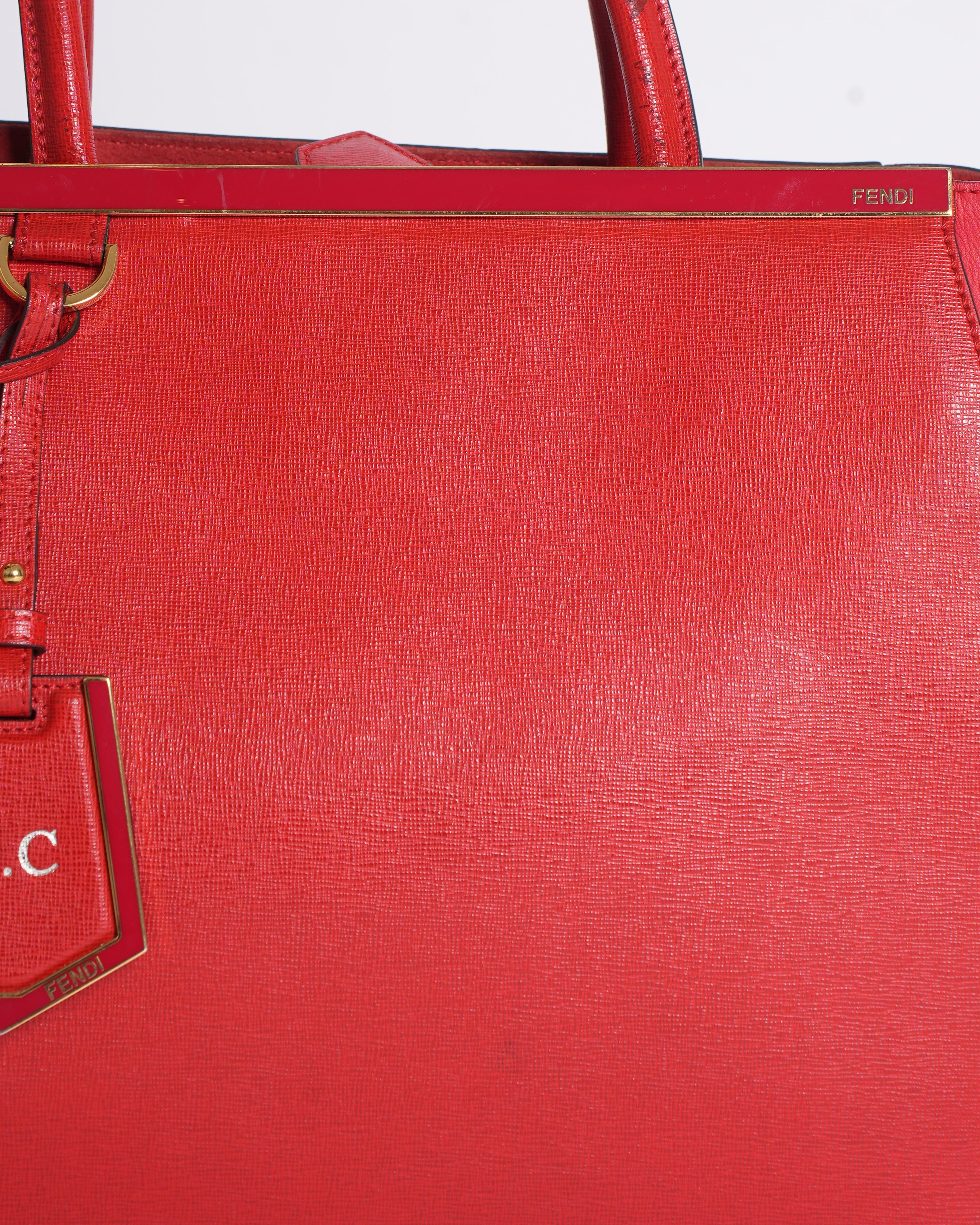 Fendi Red 2Jours Tote