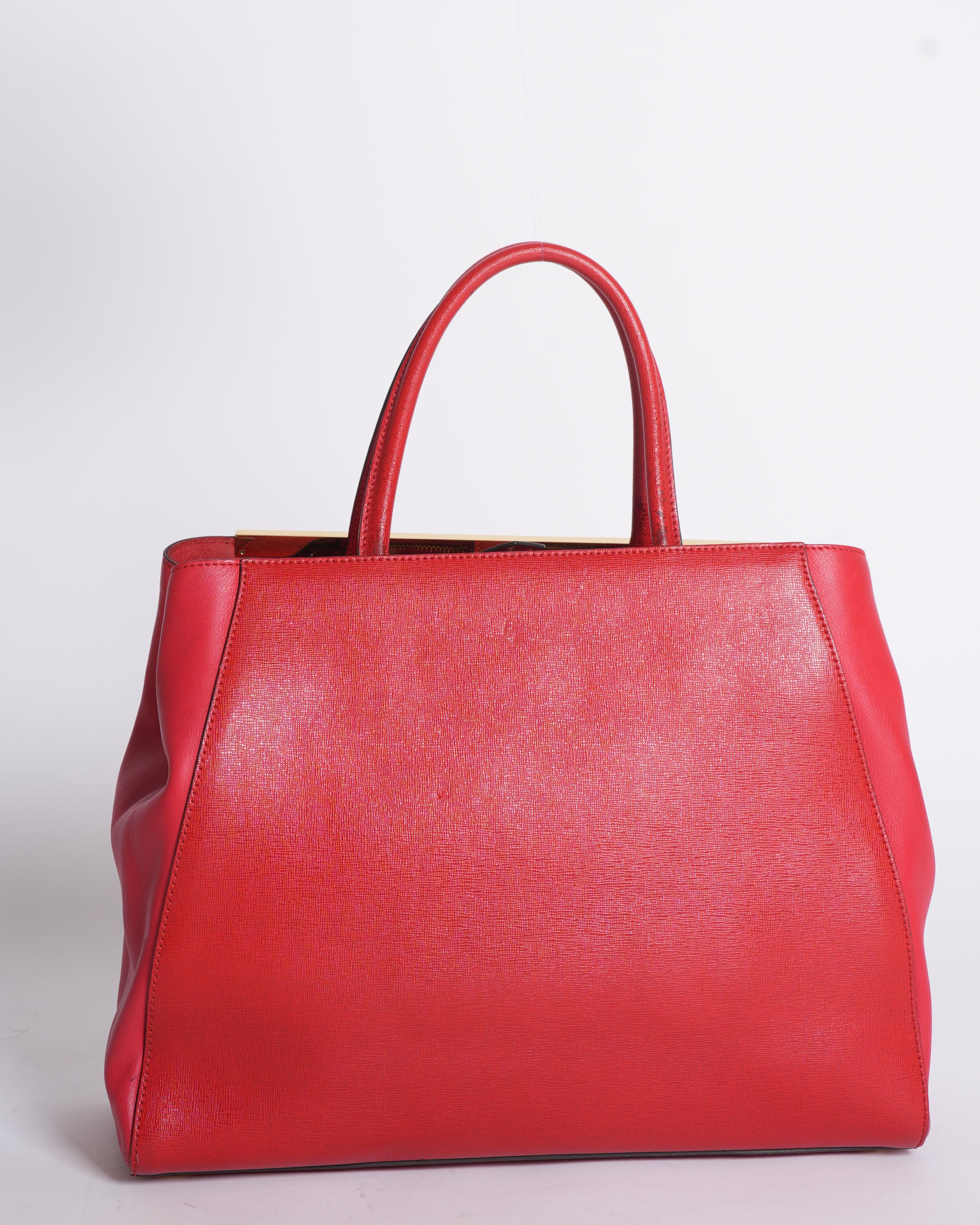 Fendi Red 2Jours Tote