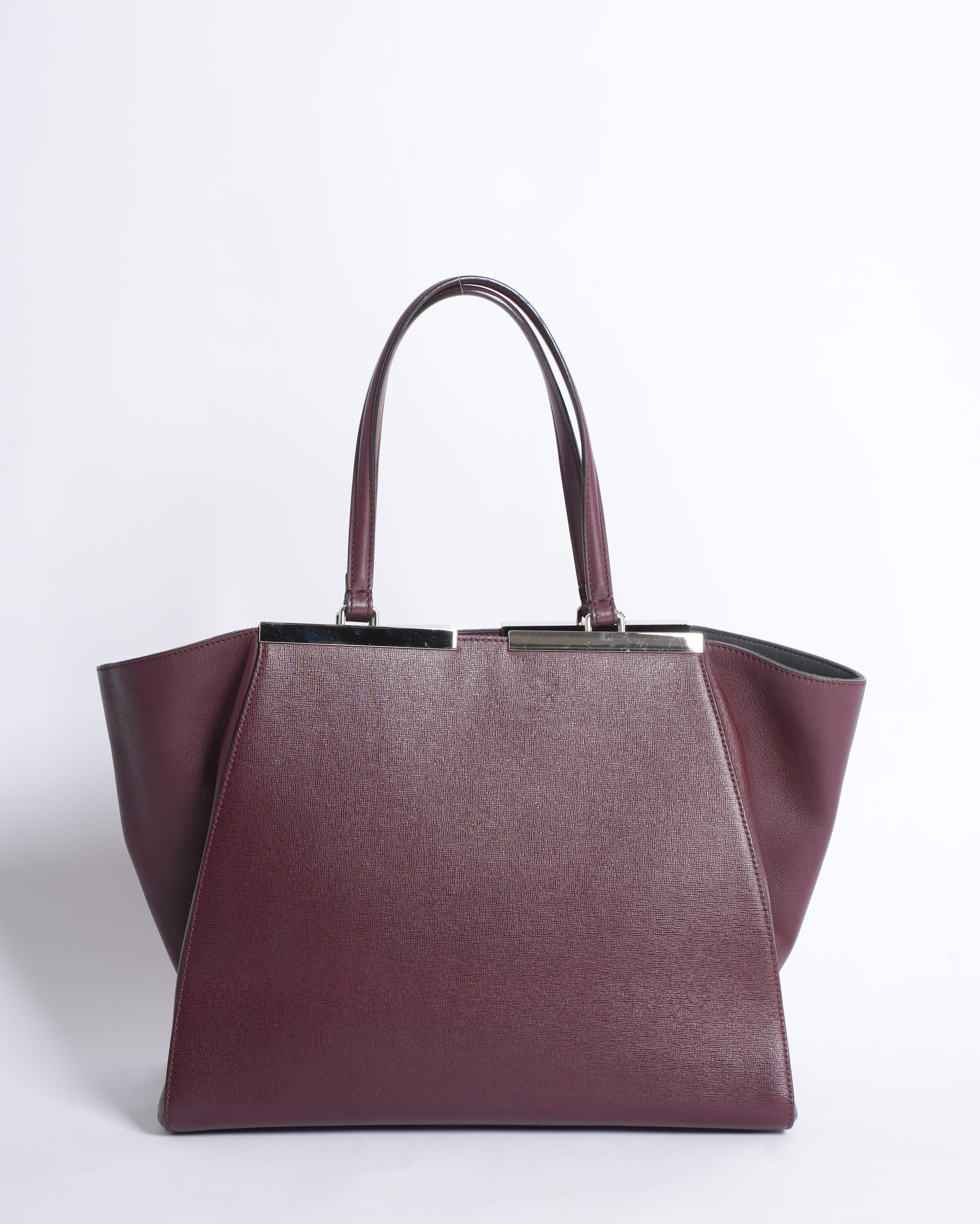 Fendi 3 Jours Burgundy Bag