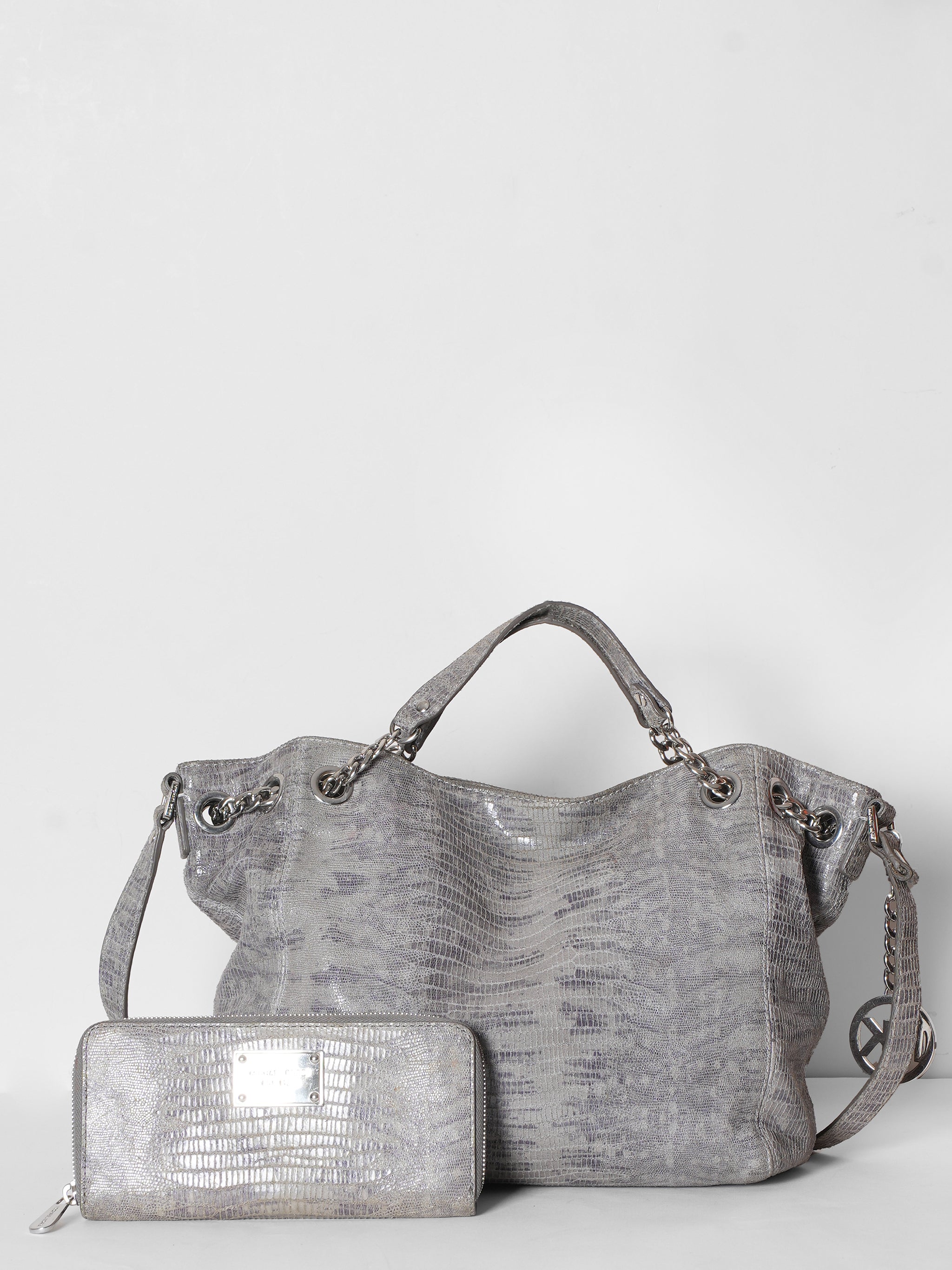 Michael Kors Leather Shoulder Tote Bag