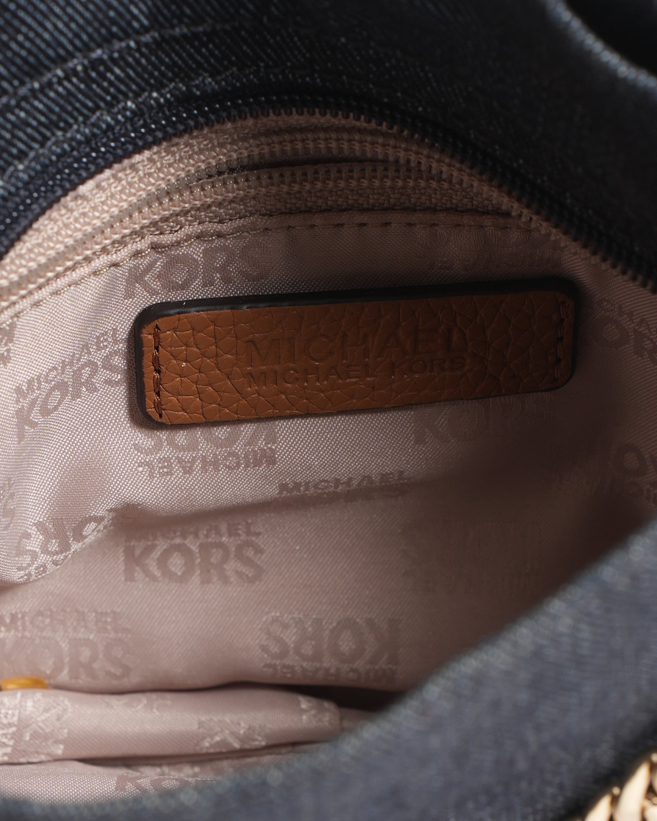 Michael Kors Denim & Leather Chelsea Crossbody
