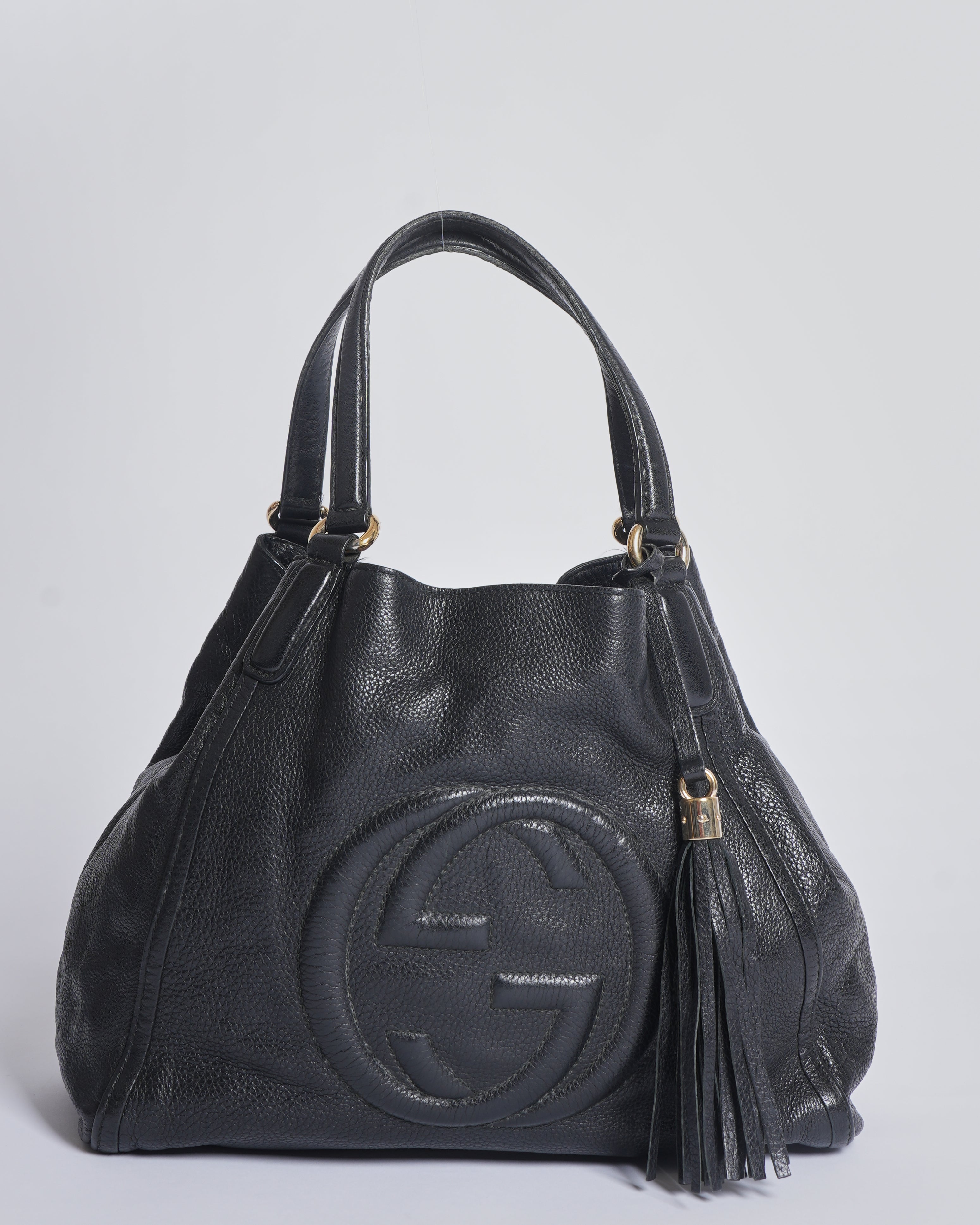 Gucci Black Soho Leather Tote Bag
