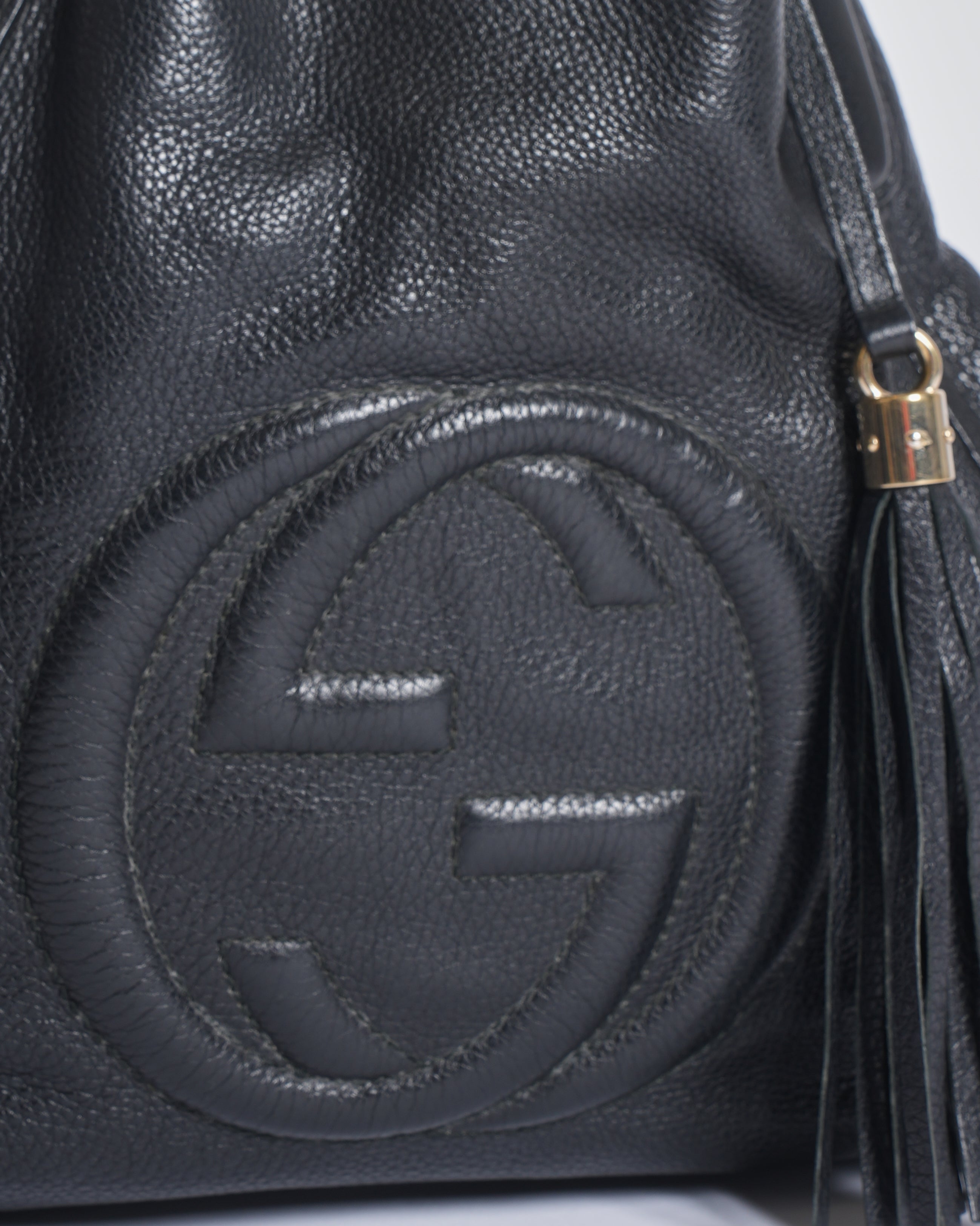Gucci Black Soho Leather Tote Bag