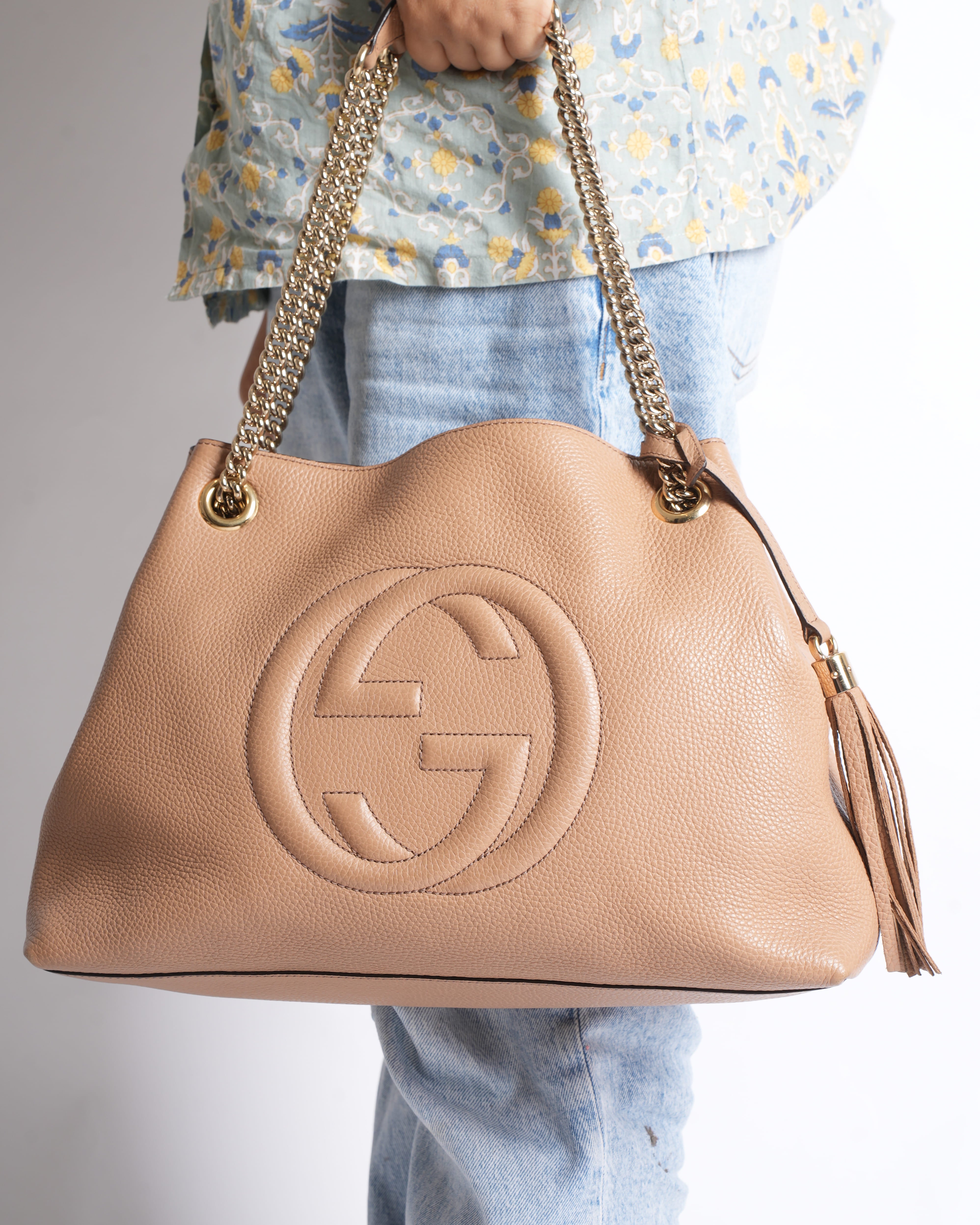 Gucci soho shoulder bag in Light Beige
