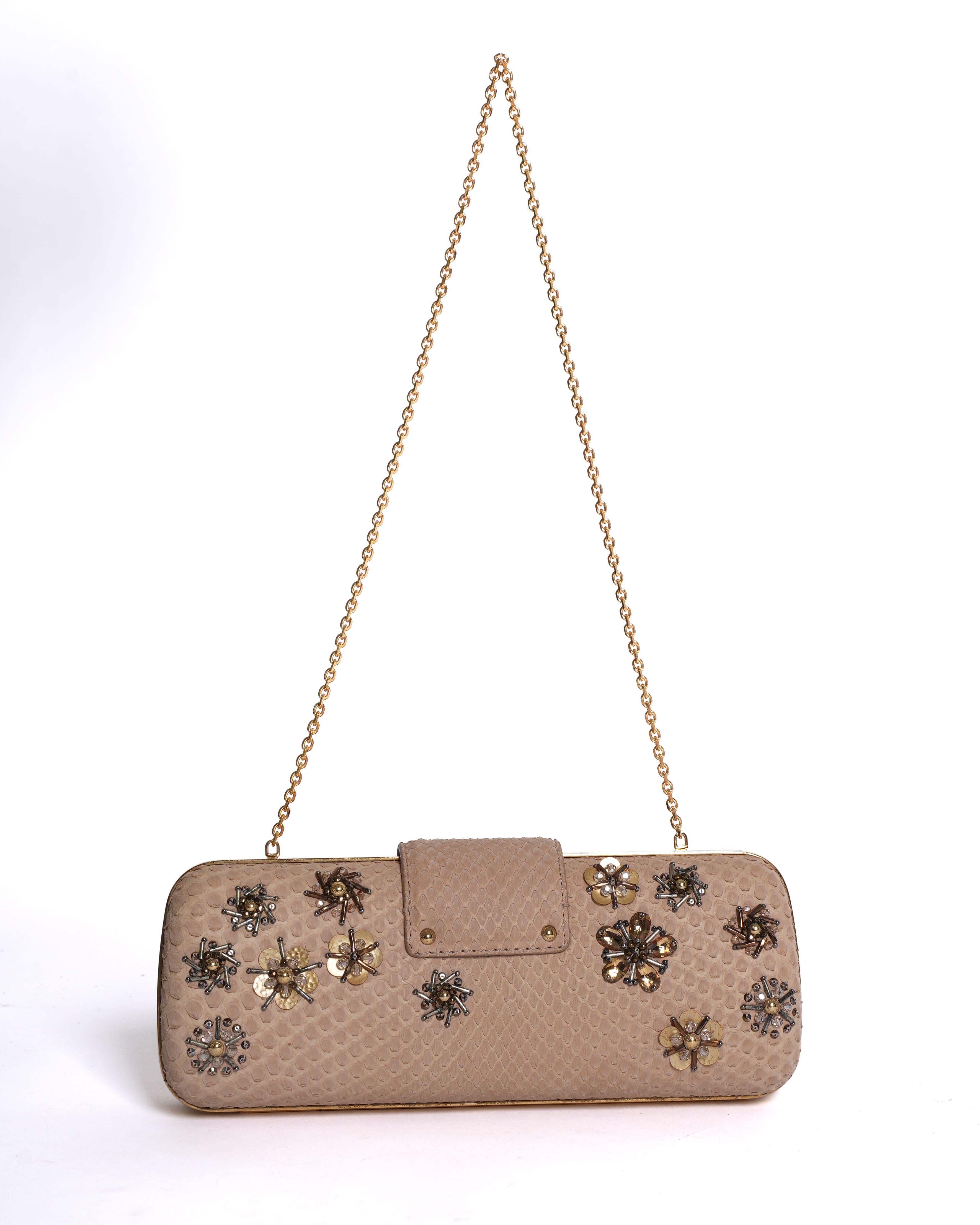 Louis Vuitton Python Trésor Minaudière Clutch