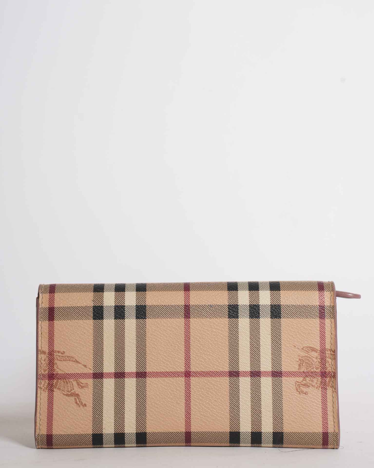Burberry haymarket check halton wallet
