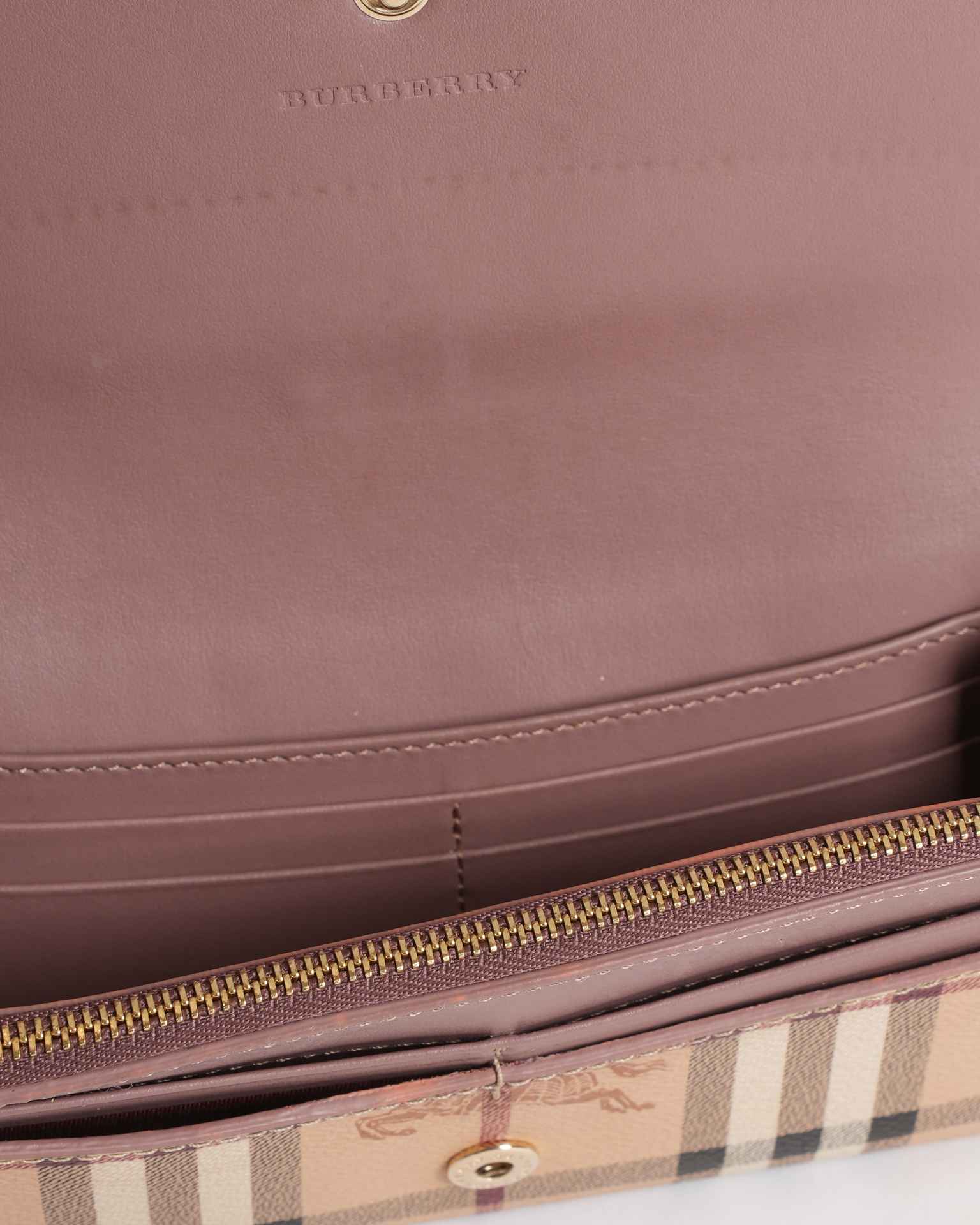 Burberry haymarket check halton wallet