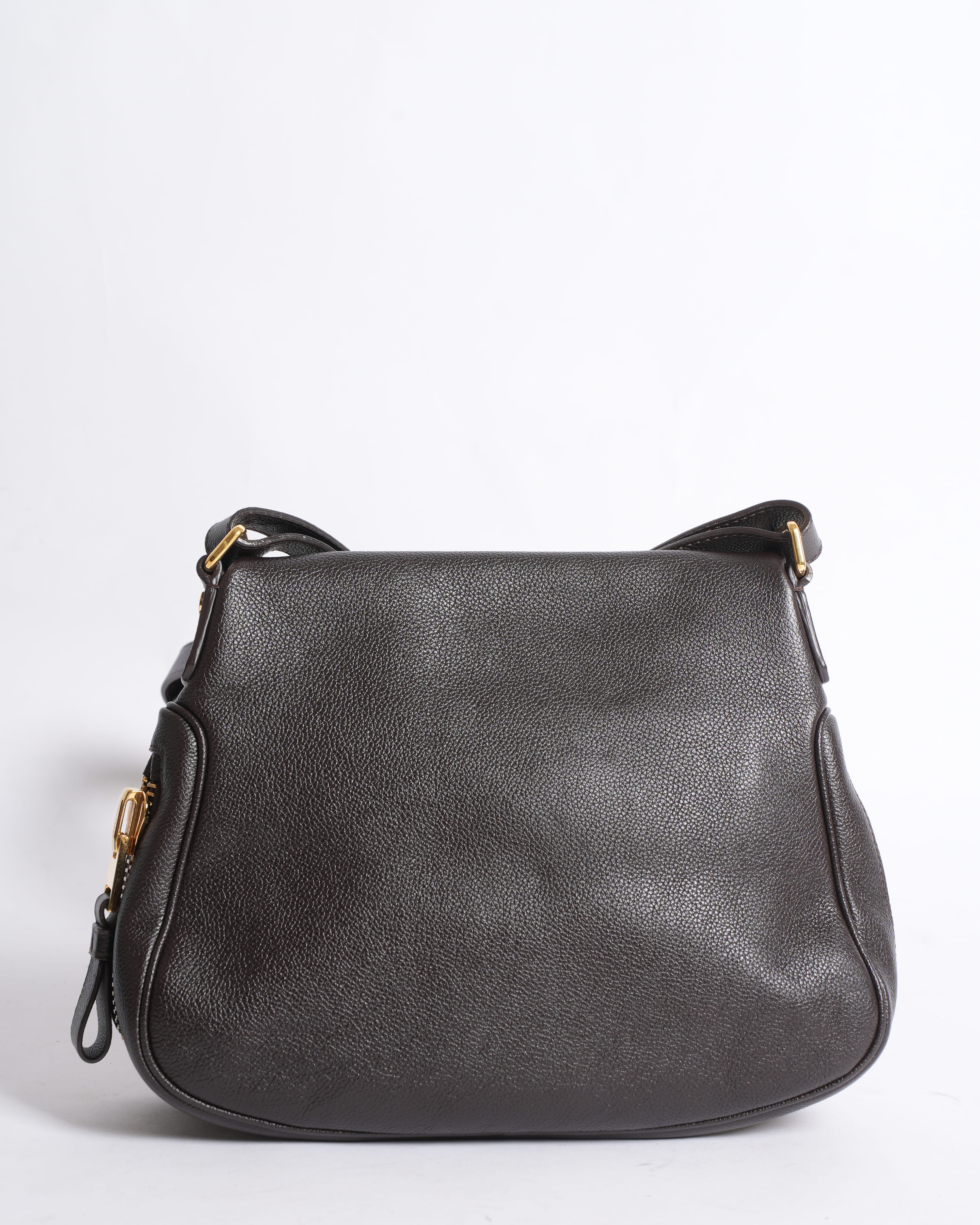 Tom Ford Black Leather Jennifer Shoulder Bag