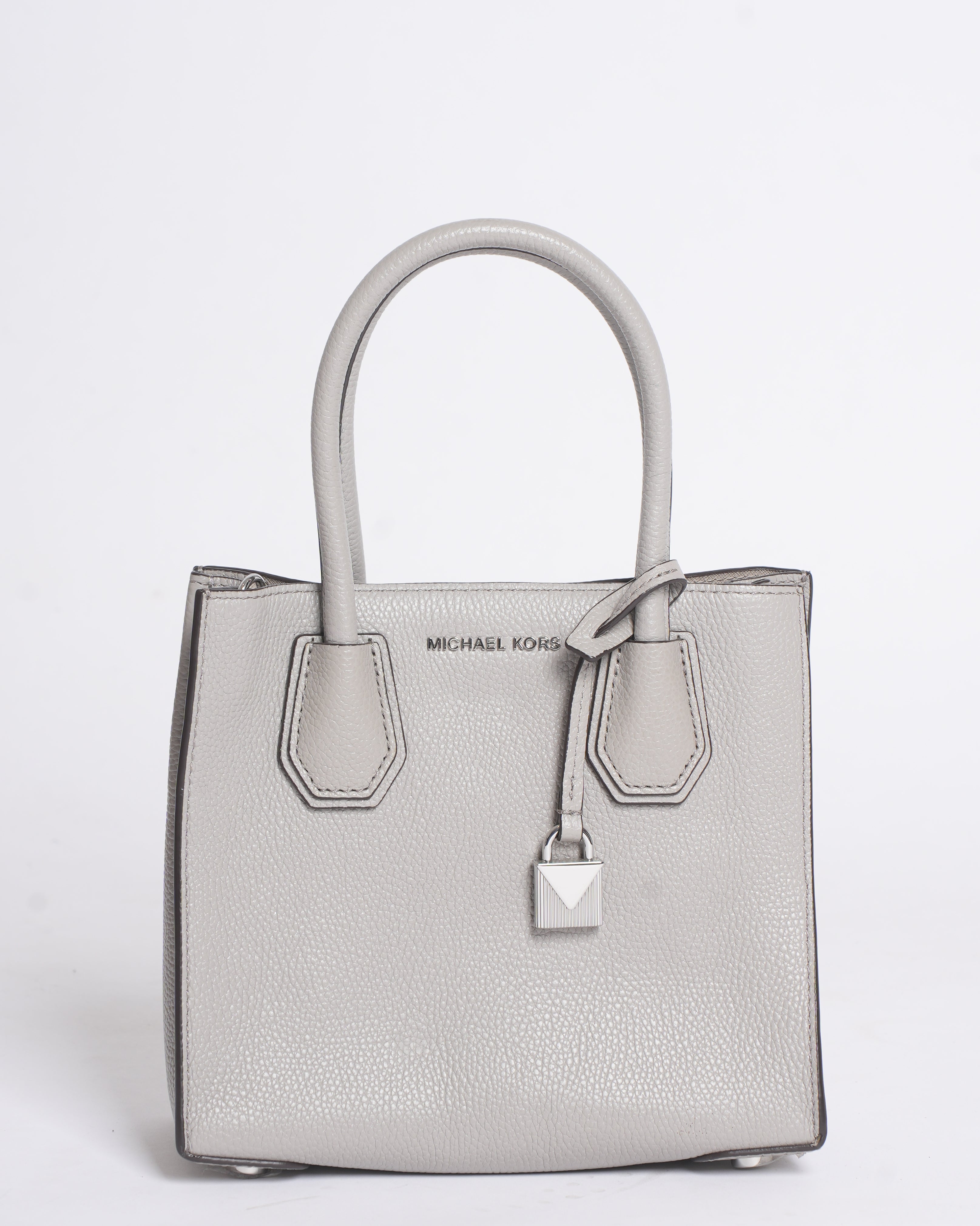 MK Grey Top Handle With Crossbody Bag