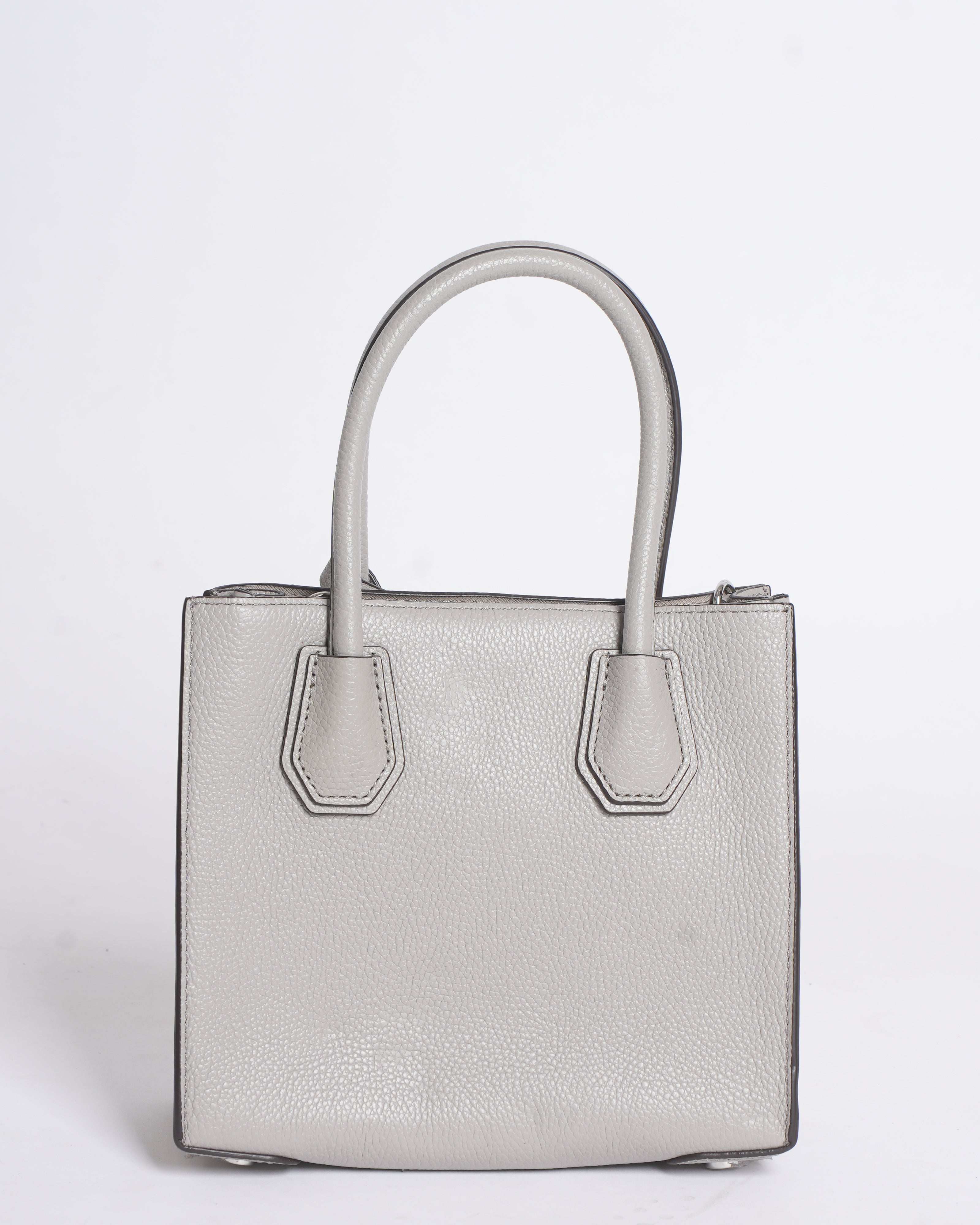 MK Grey Top Handle With Crossbody Bag