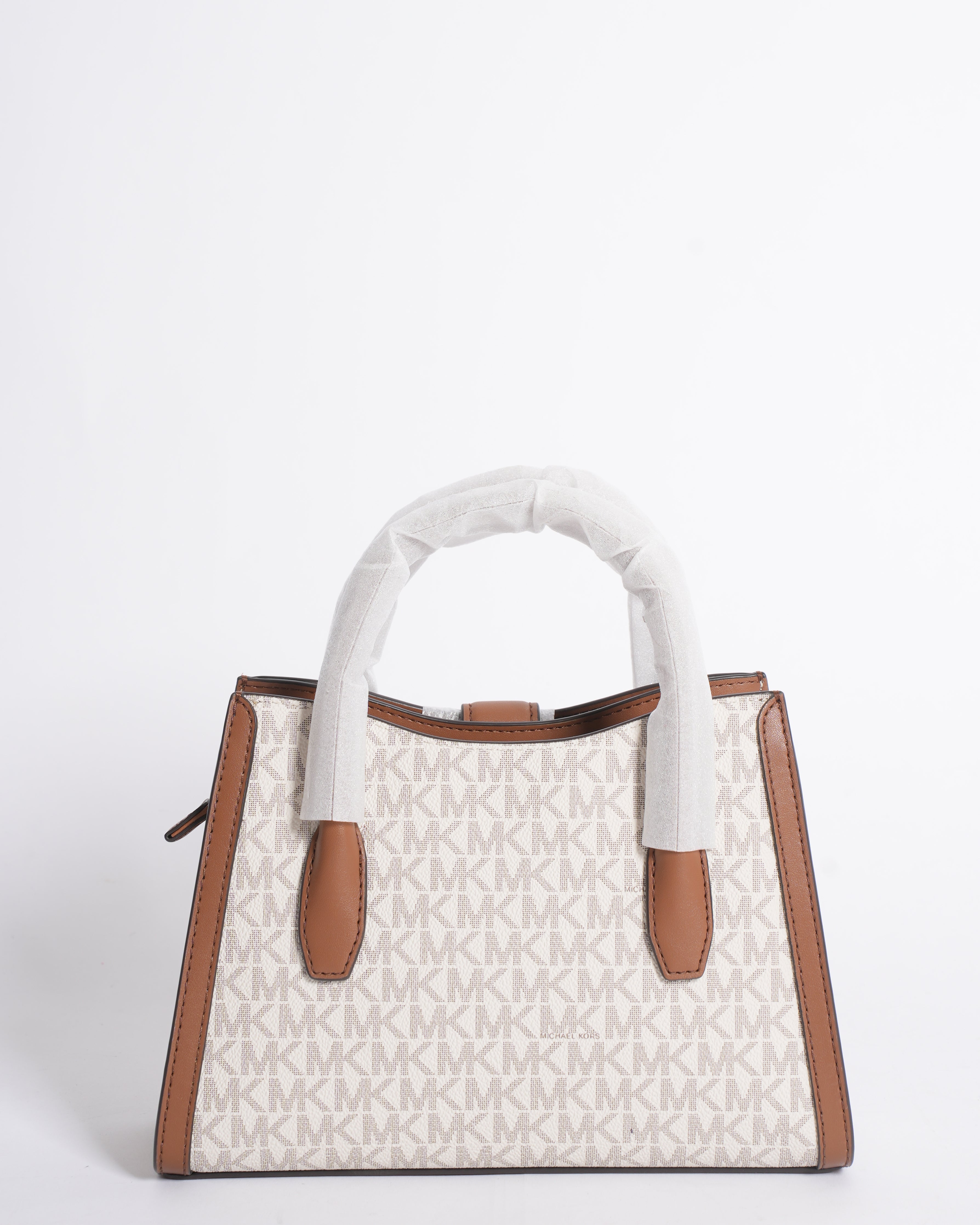 New MK Gabby Signature Print Satchel