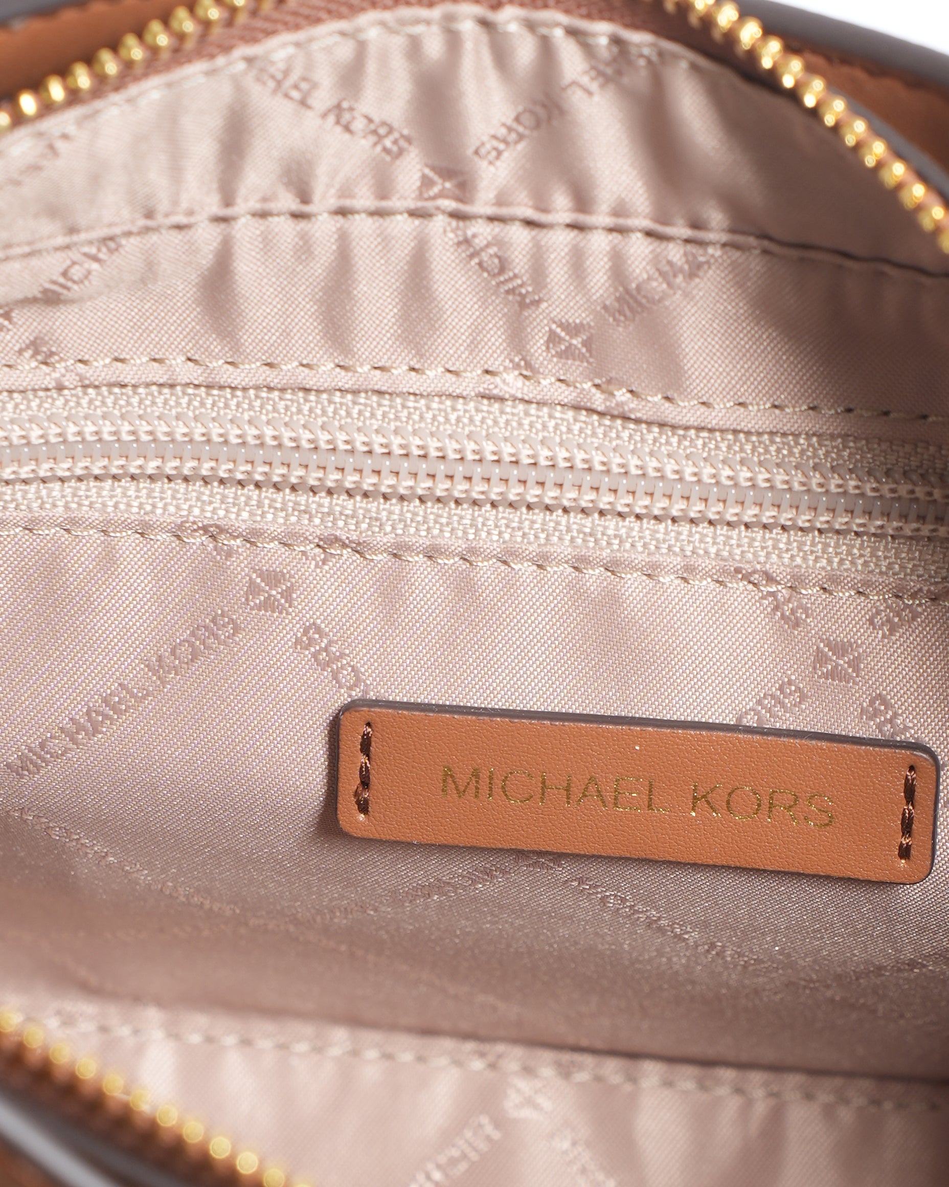 New MK Gabby Signature Print Satchel