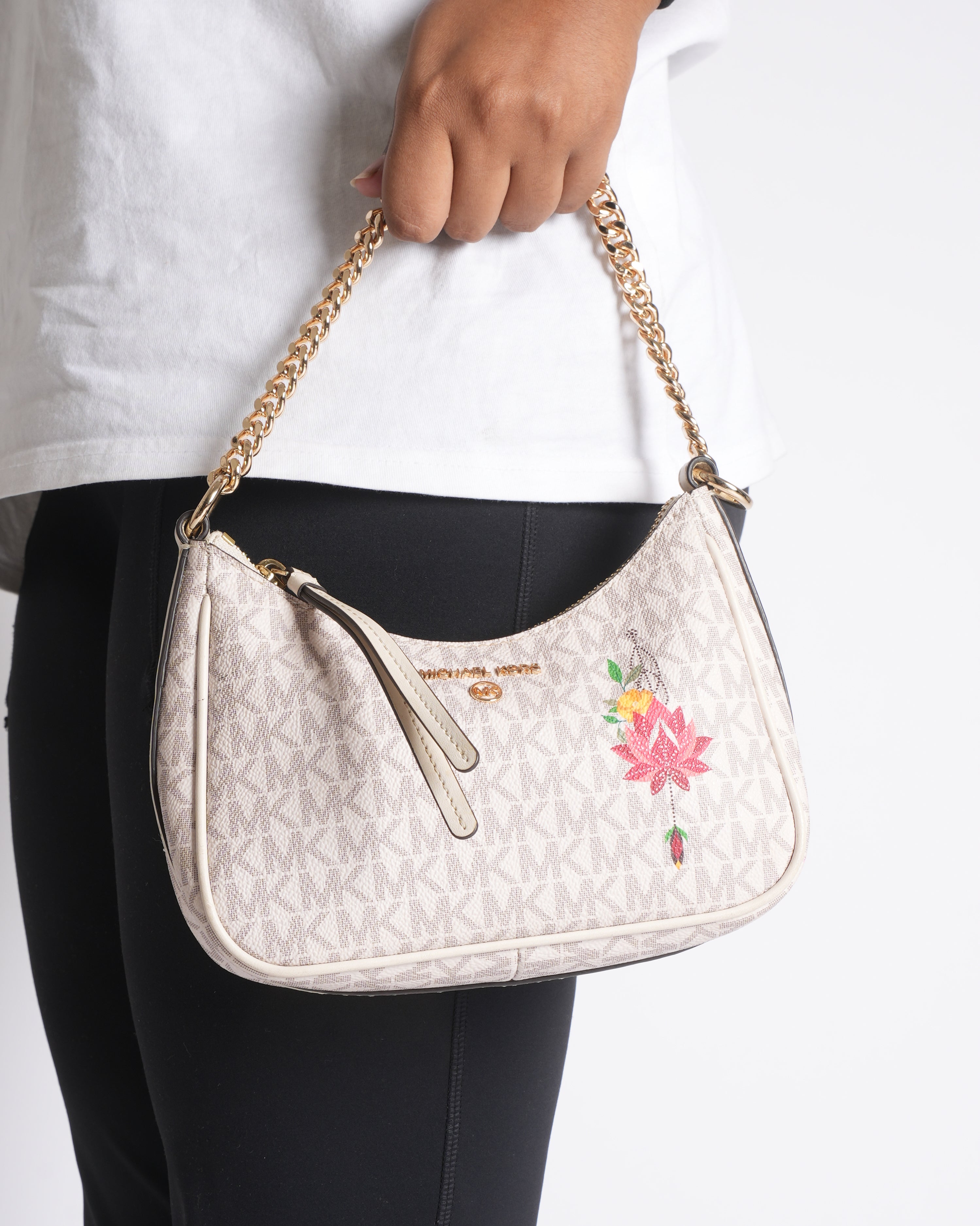 Michael Kors Cora Monogram Shoulder Bag