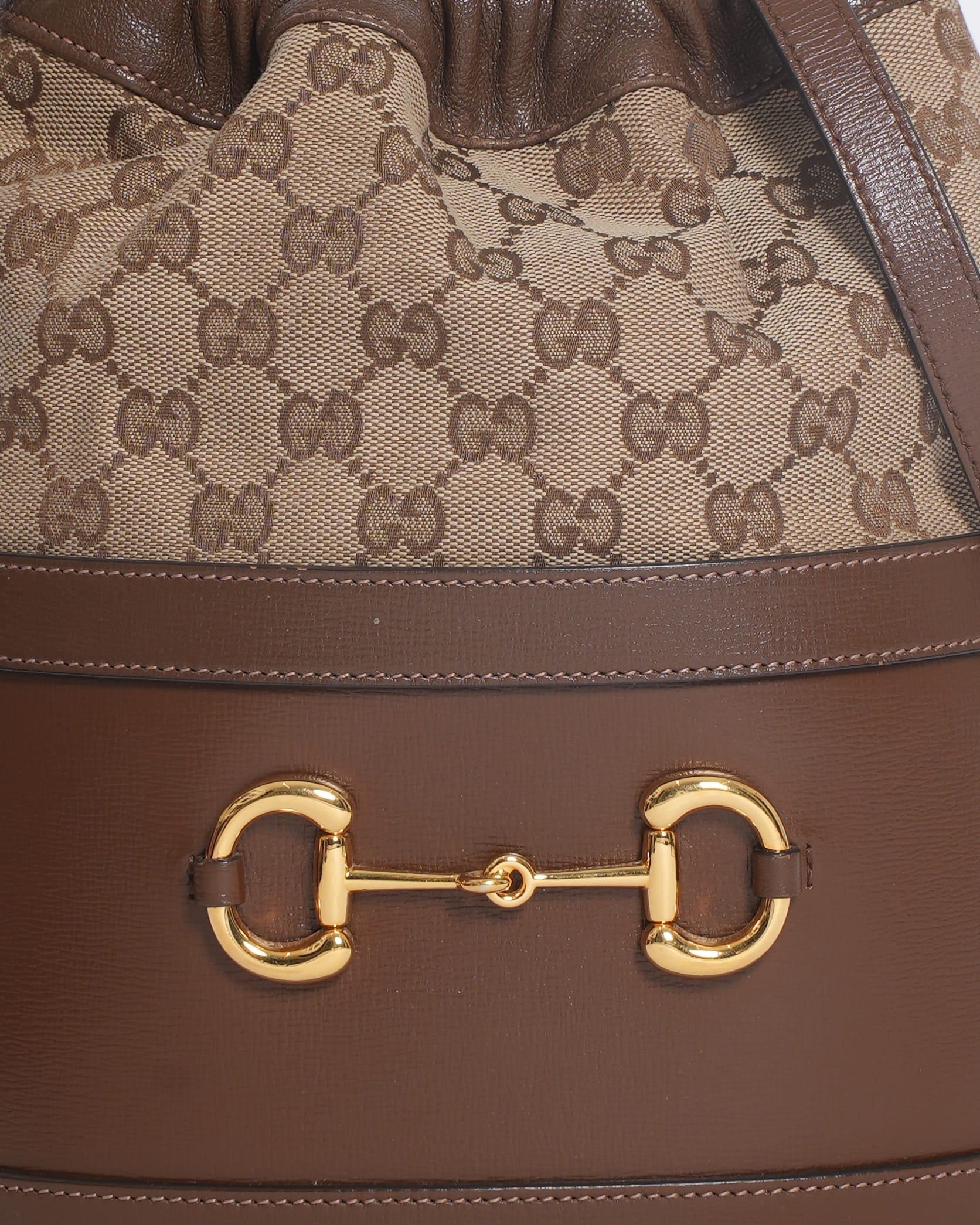 Gucci gg canvas horsebit 1955 bucket bag