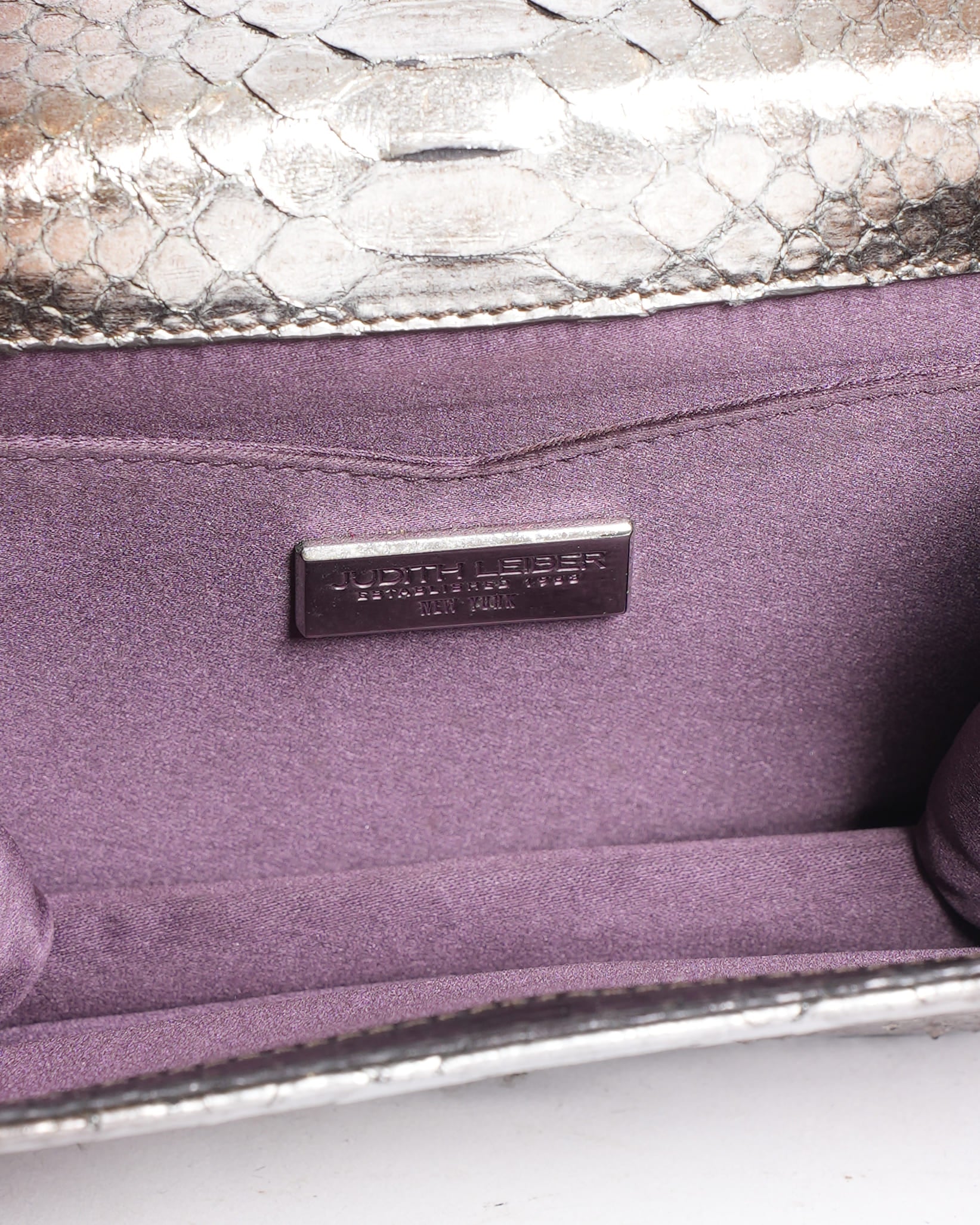 Judith Leiber Snakeskin Clutch Bag