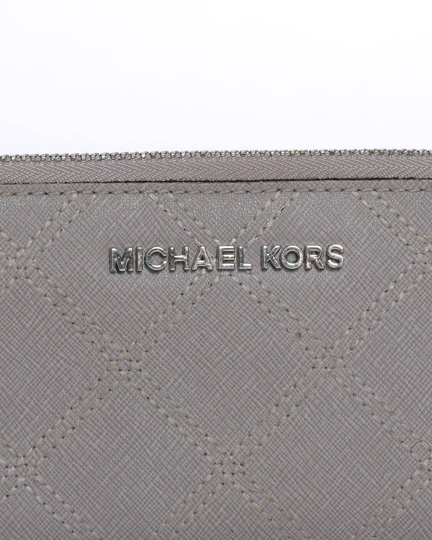 Michael Kors Zip-Around Wallet in Grey