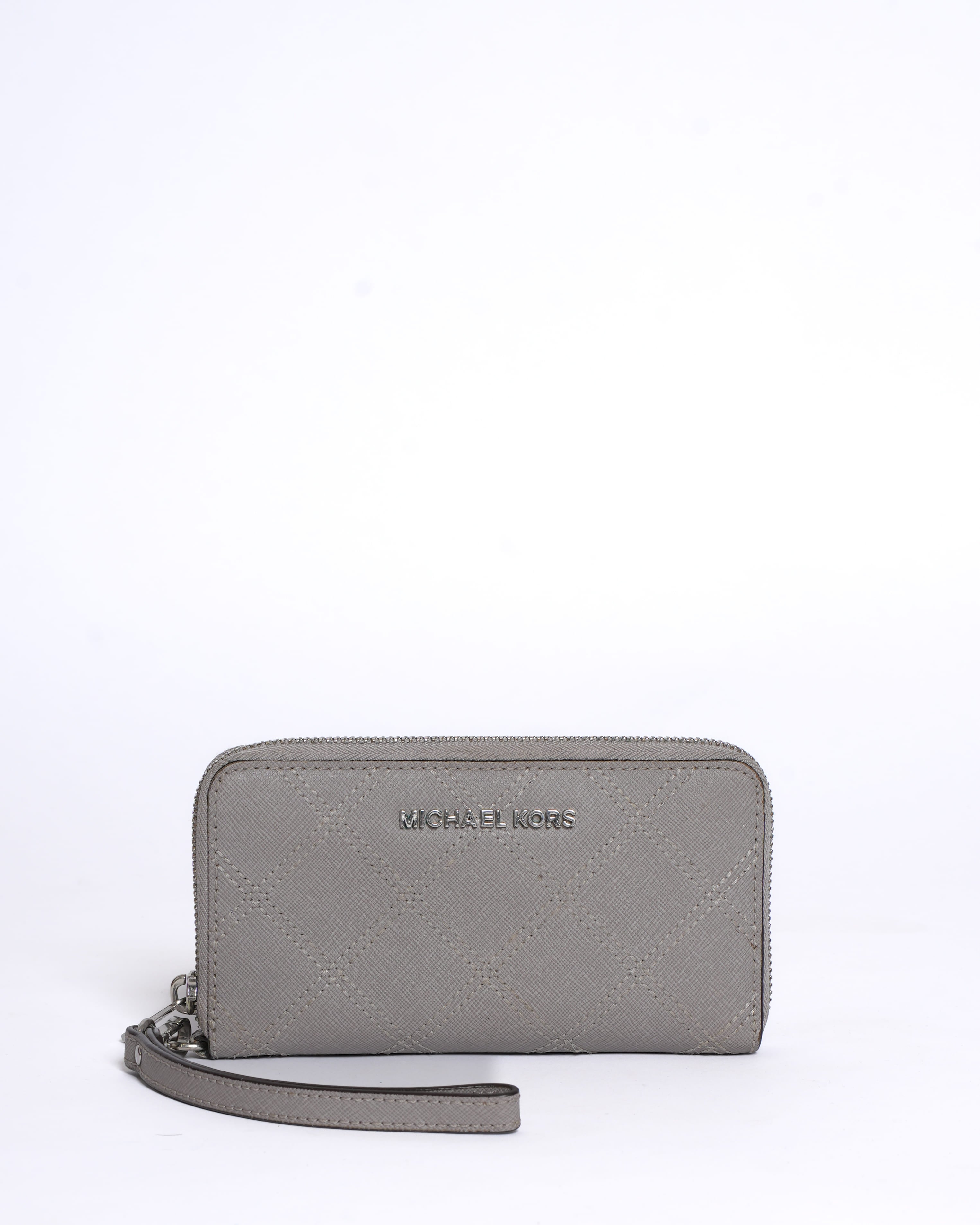 Michael Kors Zip-Around Wallet in Grey