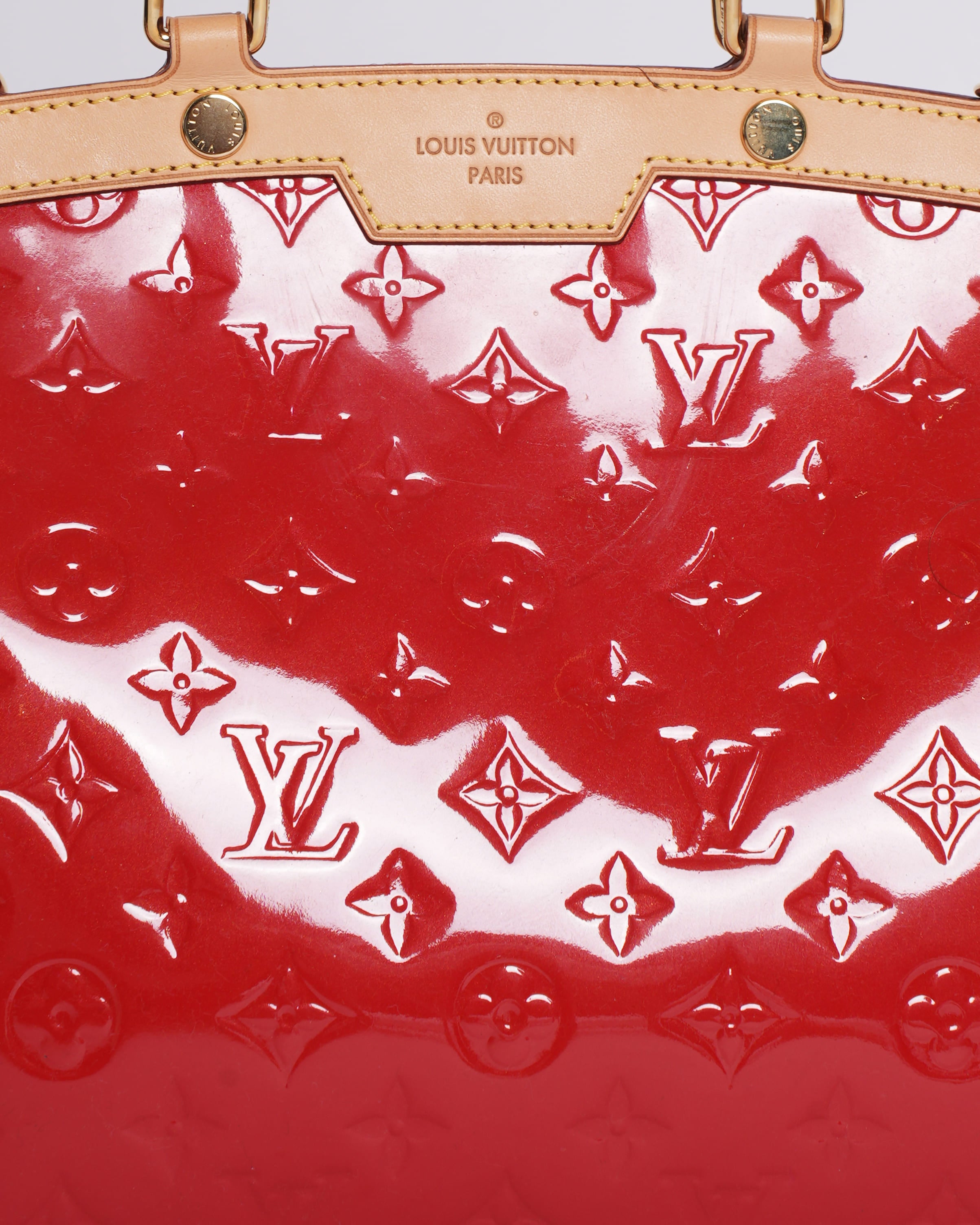 Louis Vuitton Rouge Grenadine Monogram Vernis MM Bag