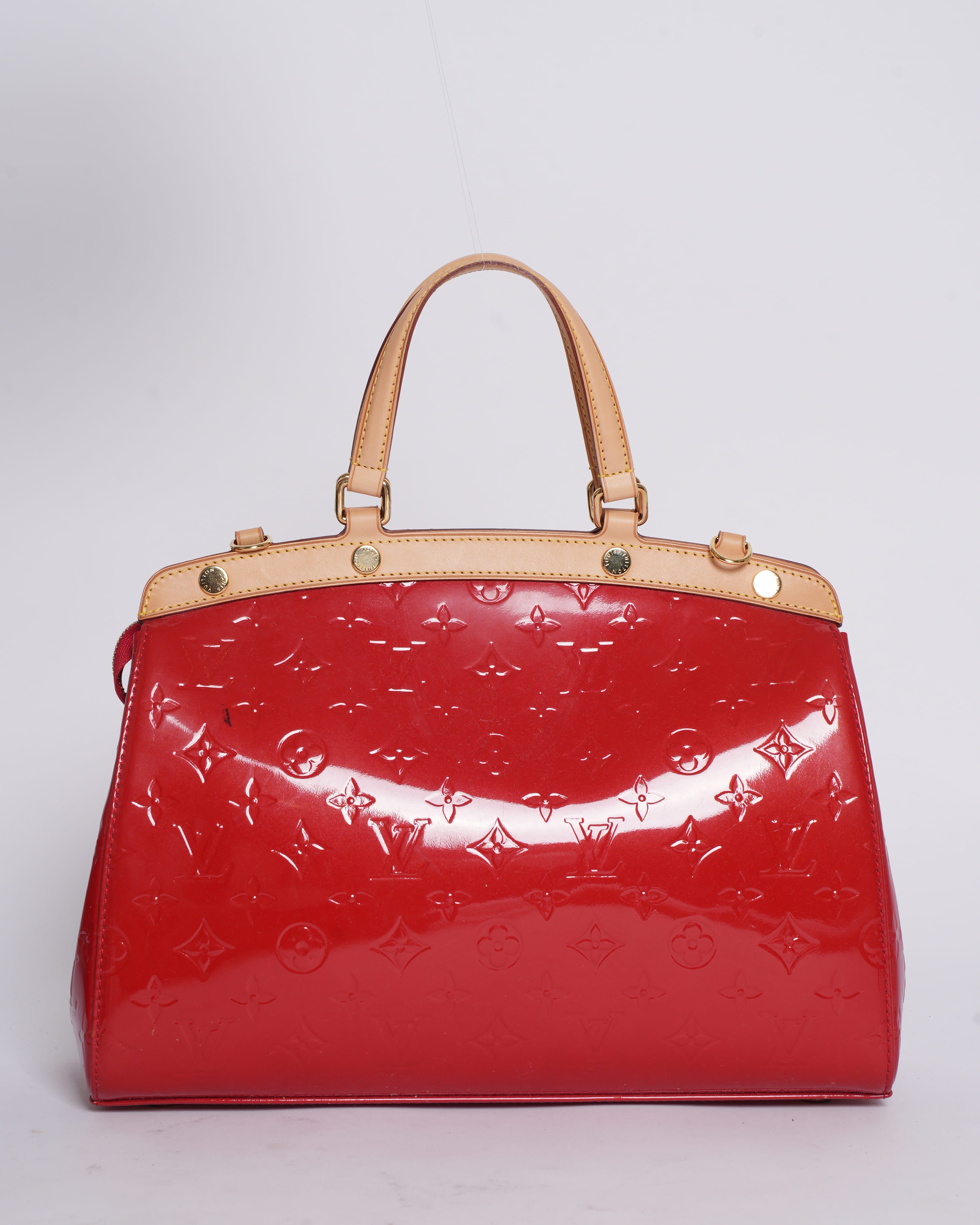 Louis Vuitton Rouge Grenadine Monogram Vernis MM Bag