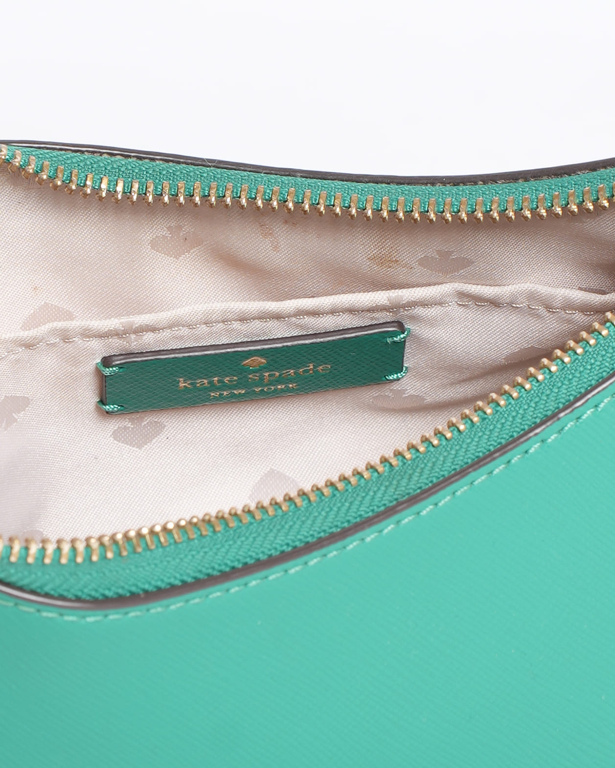 Kate Spade Stacy Saffiano Leather Shoulder Bag in Green