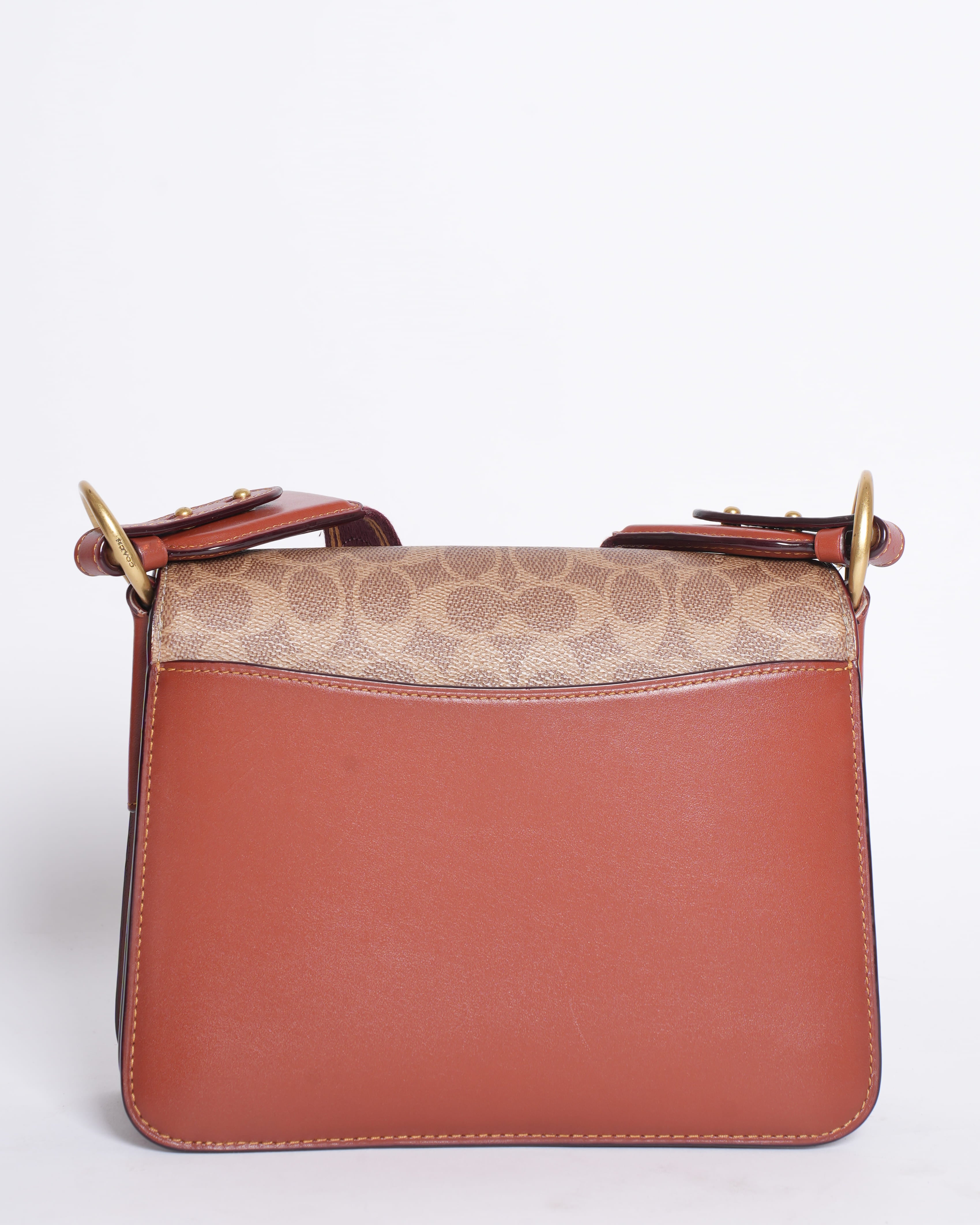 Coach Beat Shoulder Bag in Signature Canvas with Souvenir Patches